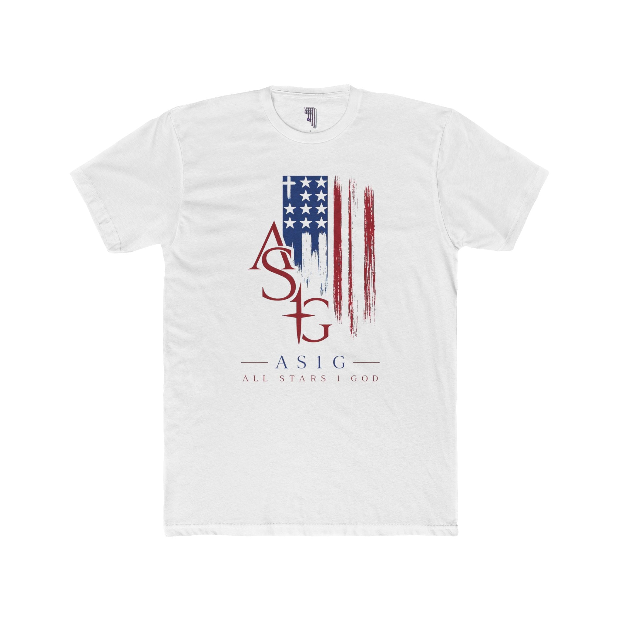ASIG American Flag Logo Tee — Patriotic ASIG Crew Shirt