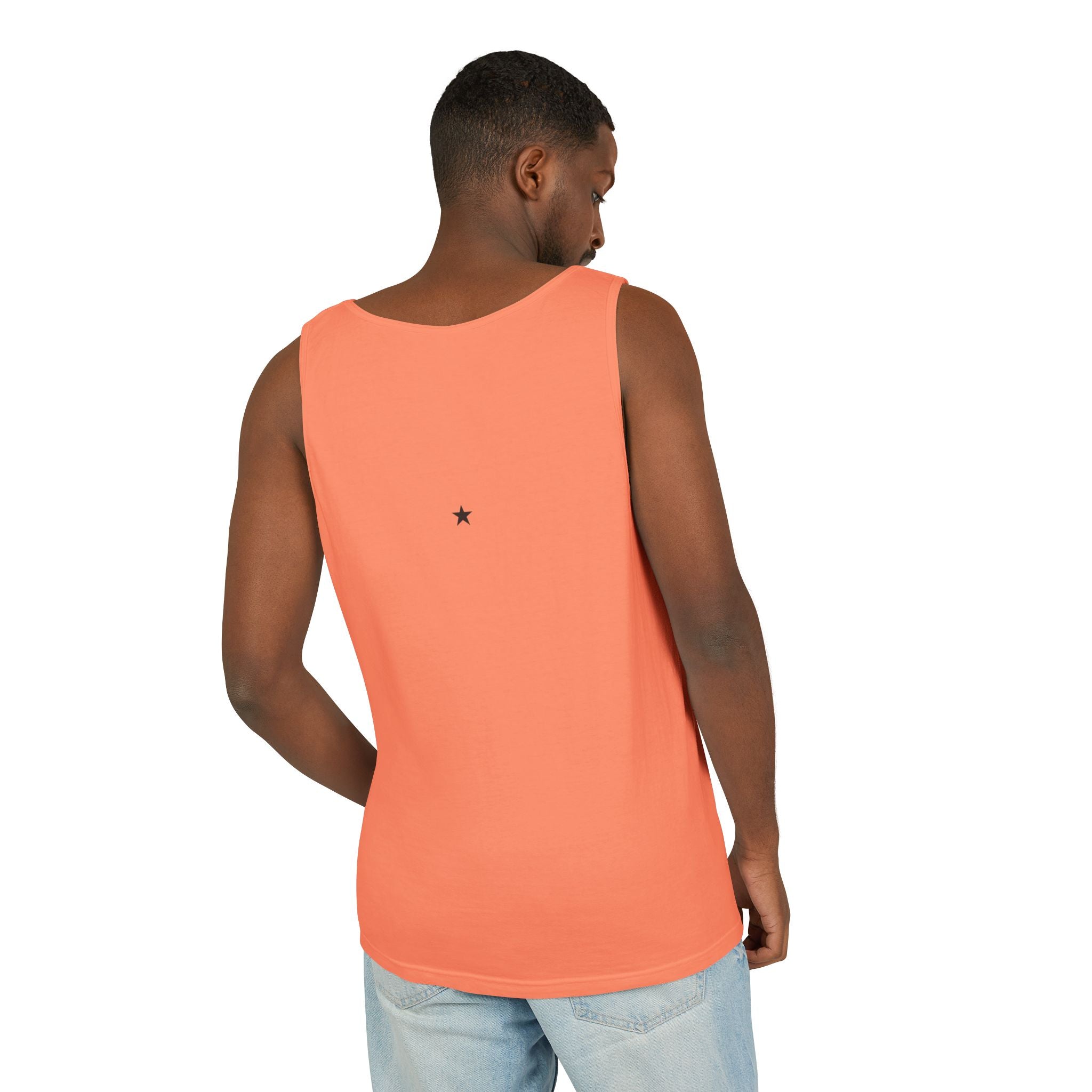 2nd set of colors ALL STARS Flag Tank Top — Distressed Cross & Stars Patriotic Design