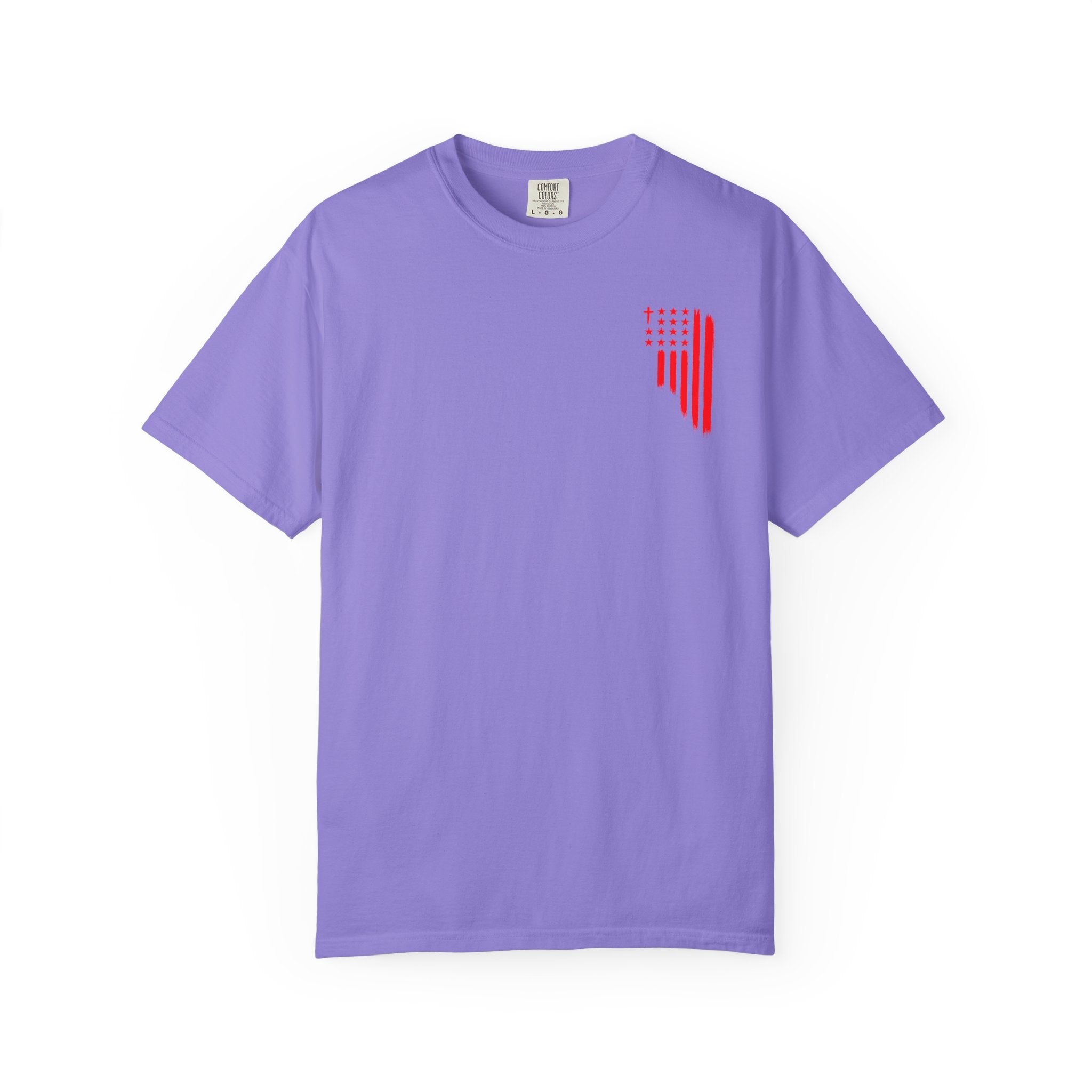 ASIG Patriotic Graphic T-Shirt — All Stars I God Red Flag Tee