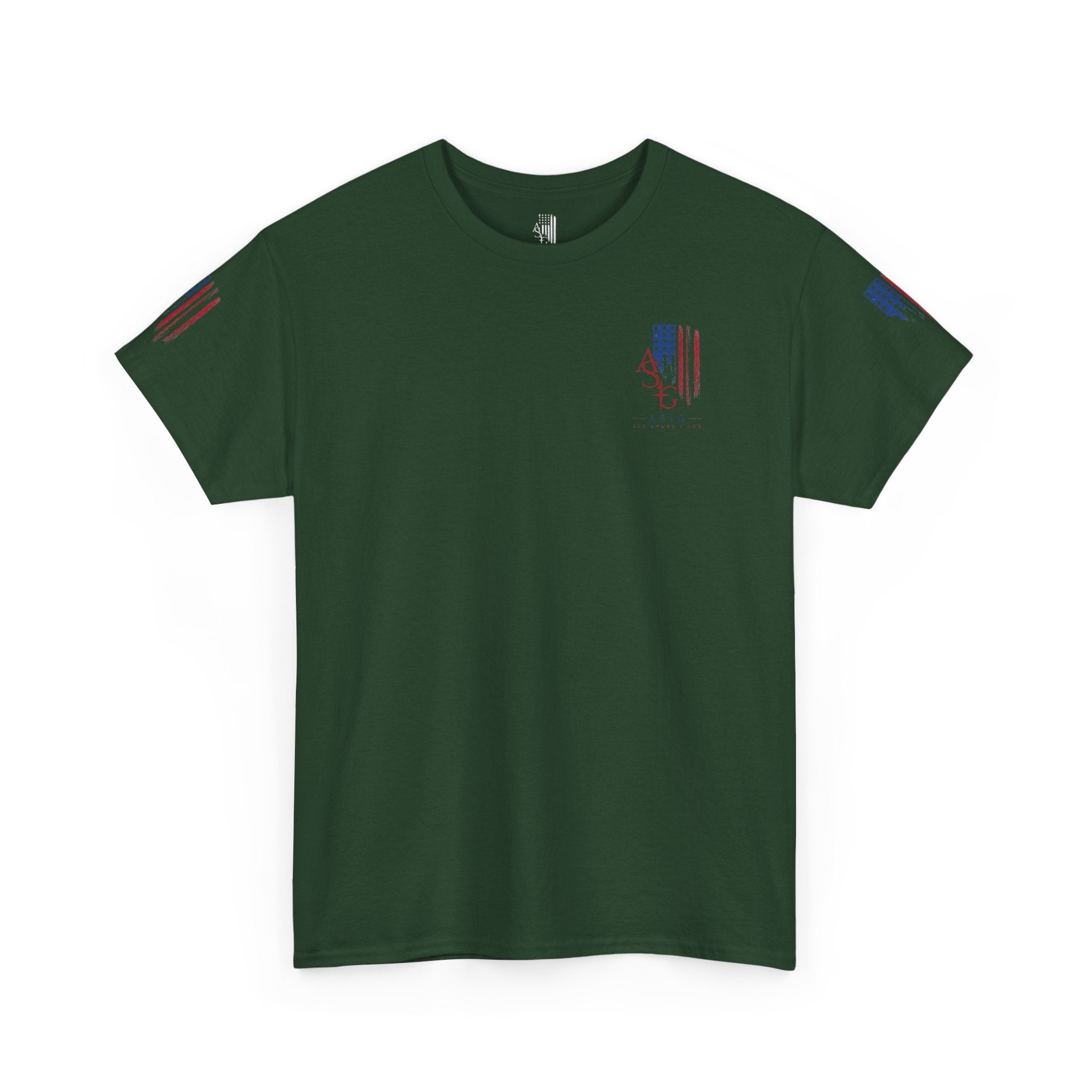 American Flag Distressed Tee - Patriotic USA Shirt for 4th of July