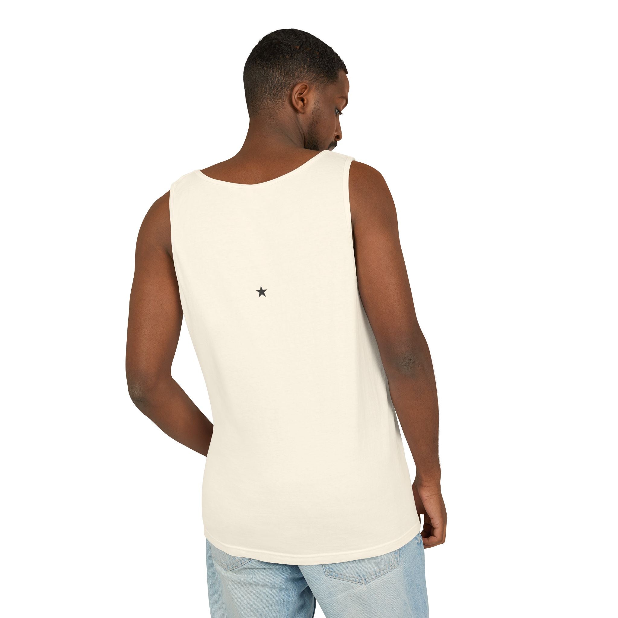 2nd set of colors ALL STARS Flag Tank Top — Distressed Cross & Stars Patriotic Design
