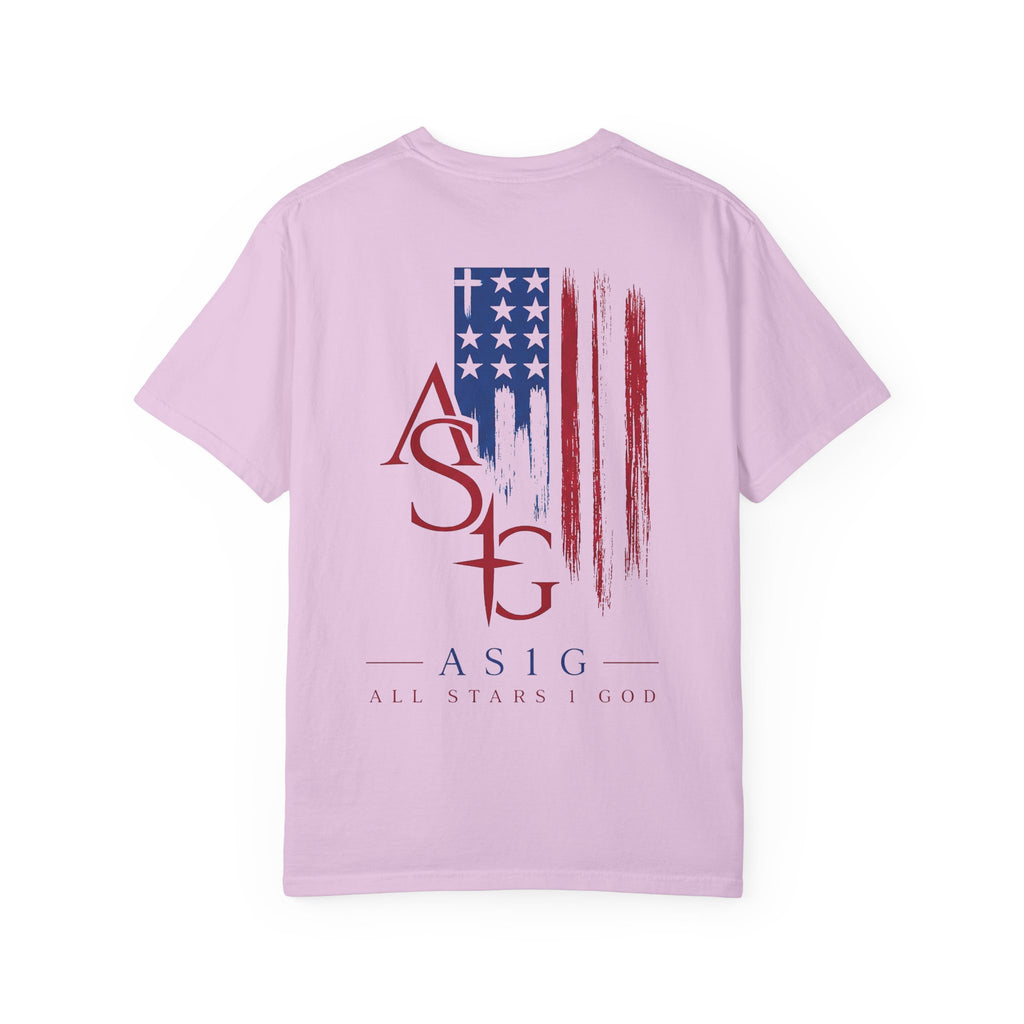 All Stars & God American Flag T-Shirt — ASG Patriotic Graphic Tee