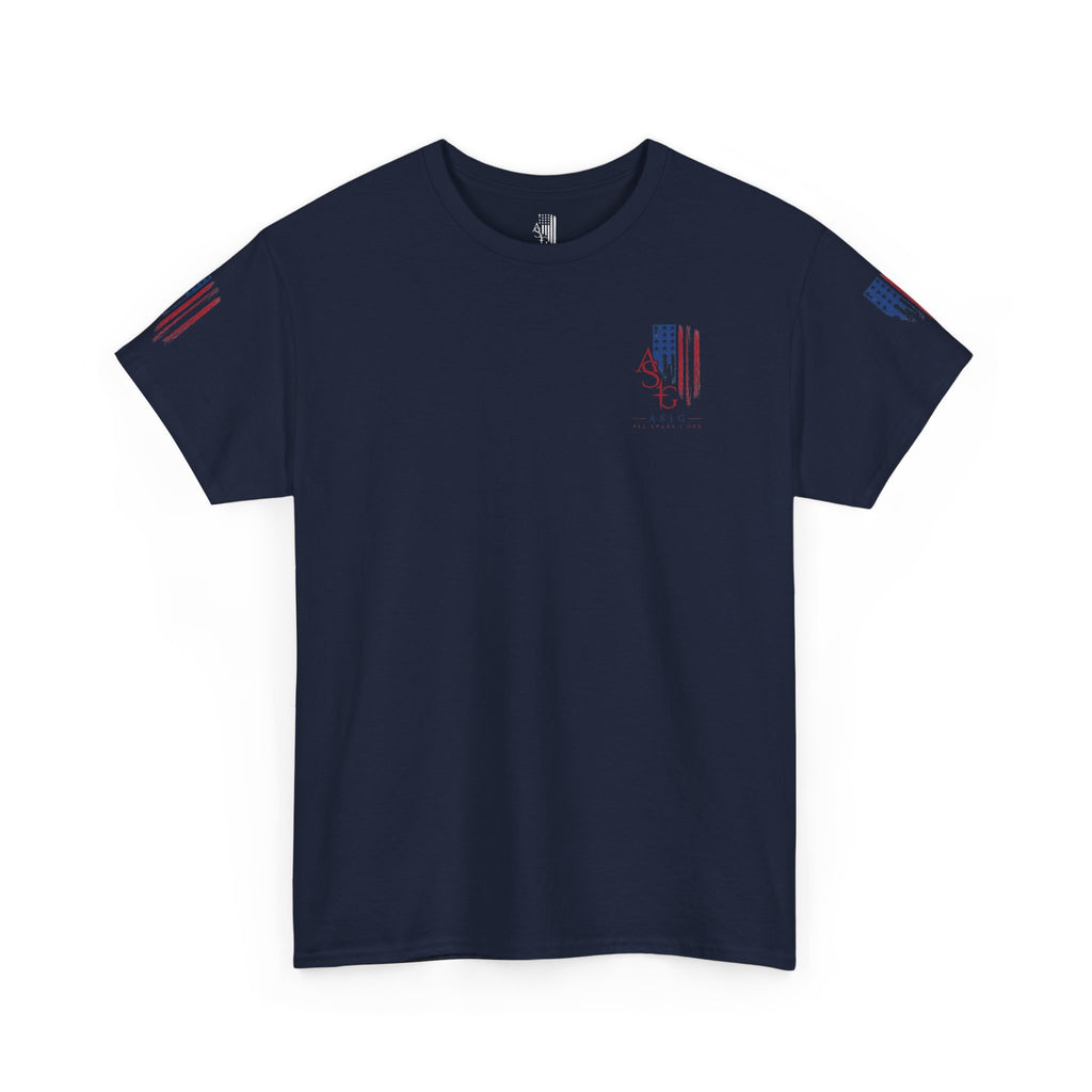 American Flag Distressed Tee - Patriotic USA Shirt for 4th of July