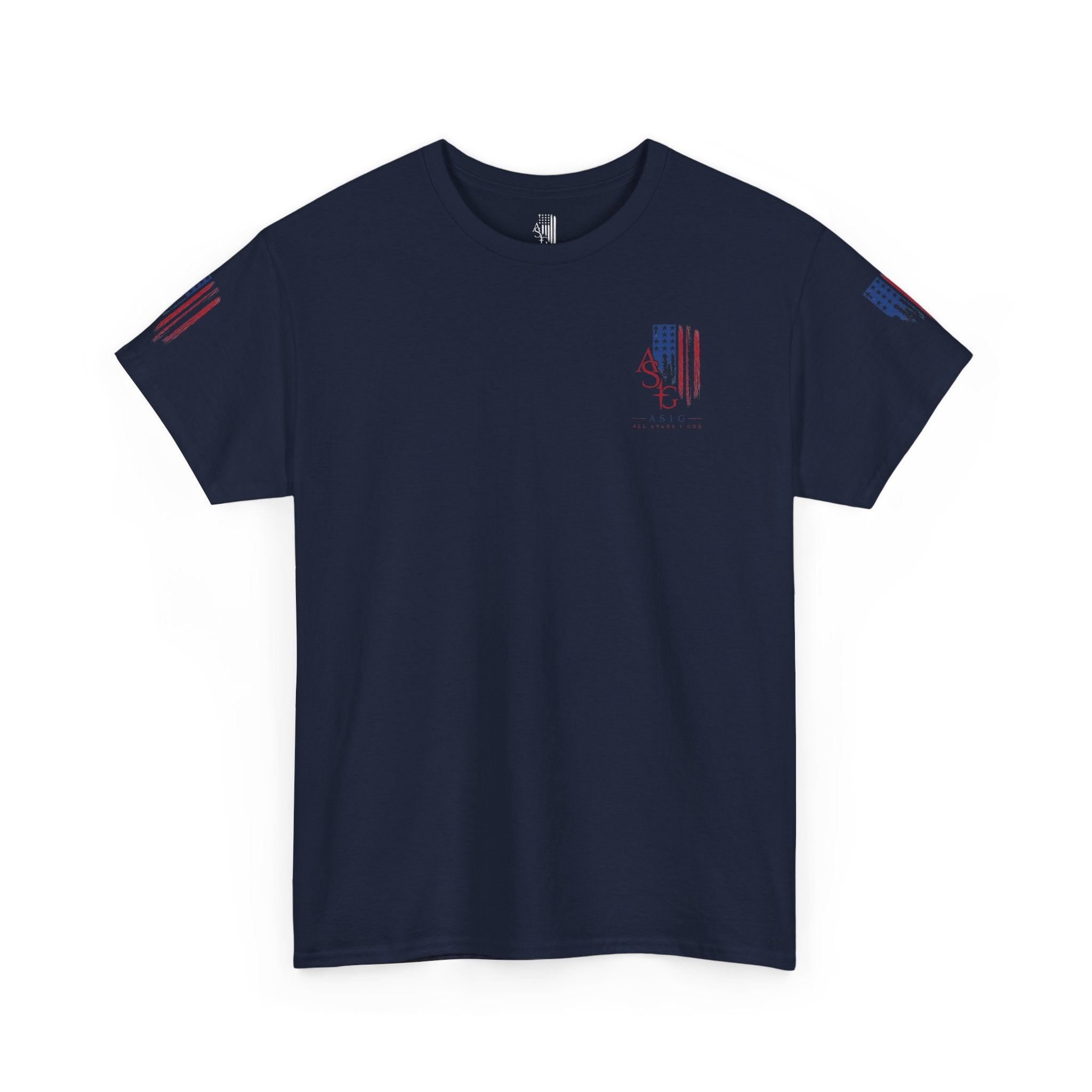 American Flag Distressed Tee - Patriotic USA Shirt for 4th of July