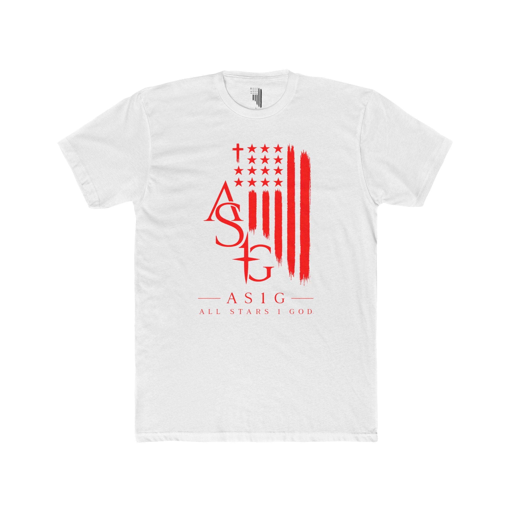 ASIG American Flag Graphic Tee — All Stars Fund Patriotic T-Shirt