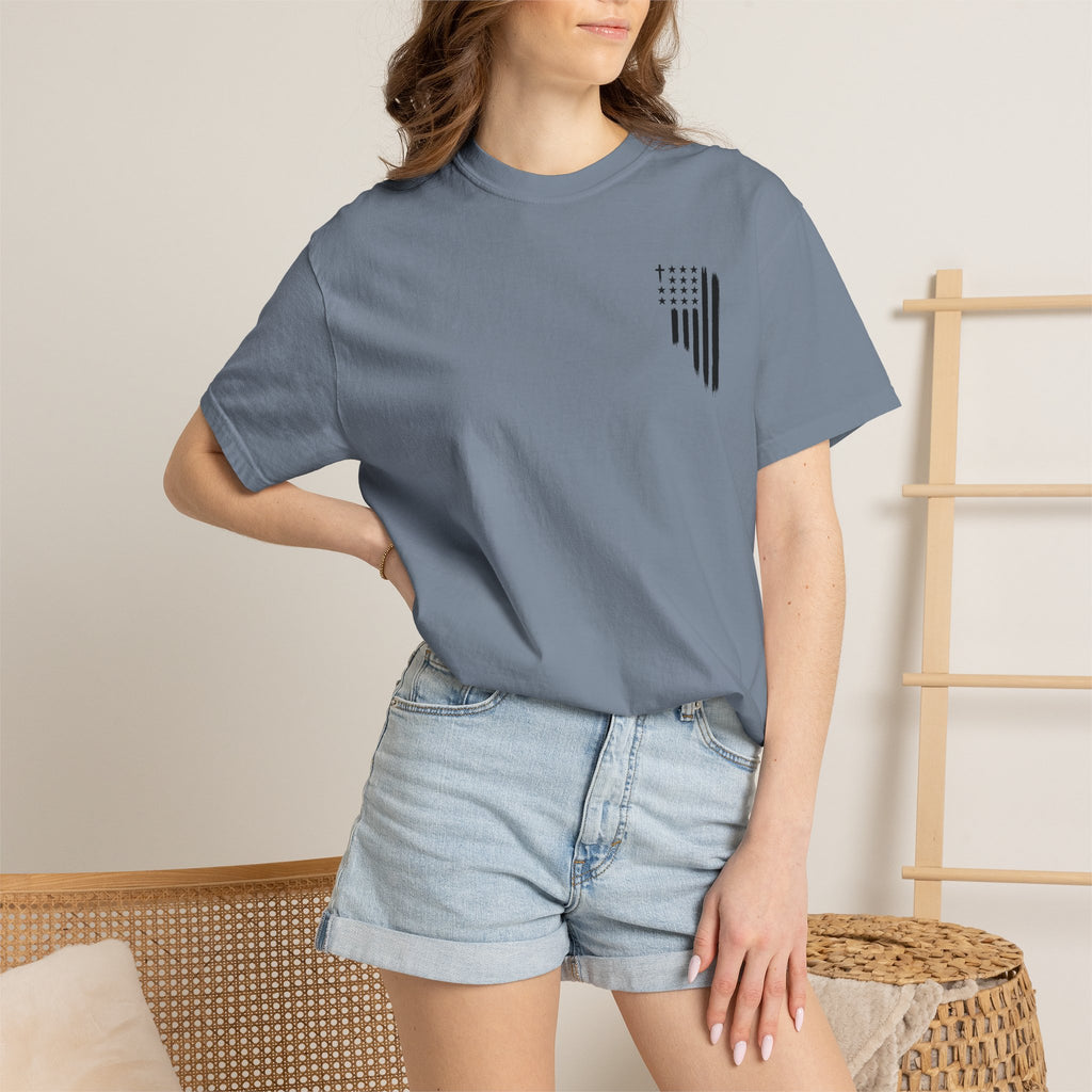 ASG All Stars | Garment-Dyed T-Shirt with Distressed Flag