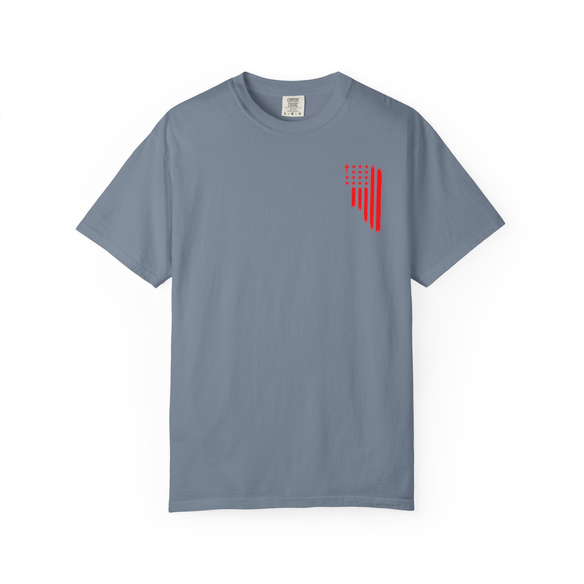 ASIG Patriotic Graphic T-Shirt — All Stars I God Red Flag Tee