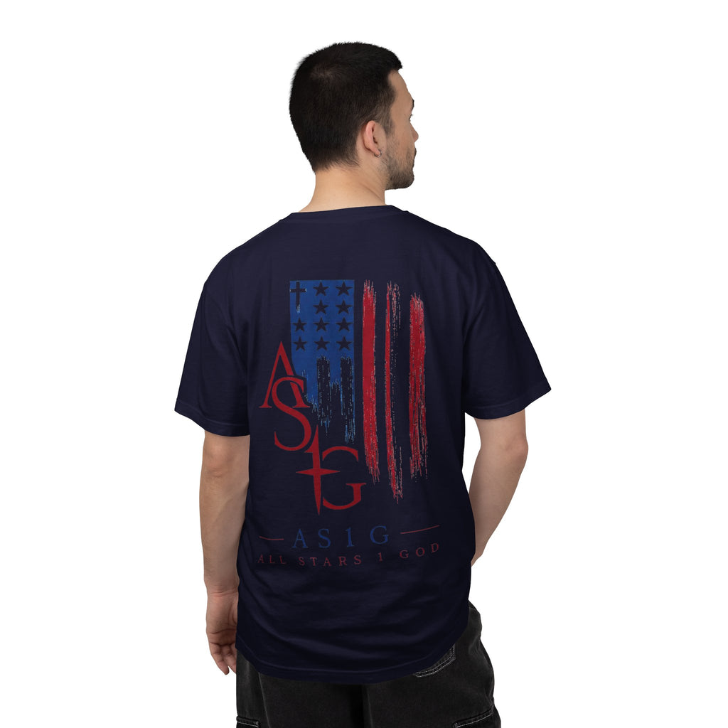 All Stars & God American Flag T-Shirt — ASG Patriotic Graphic Tee