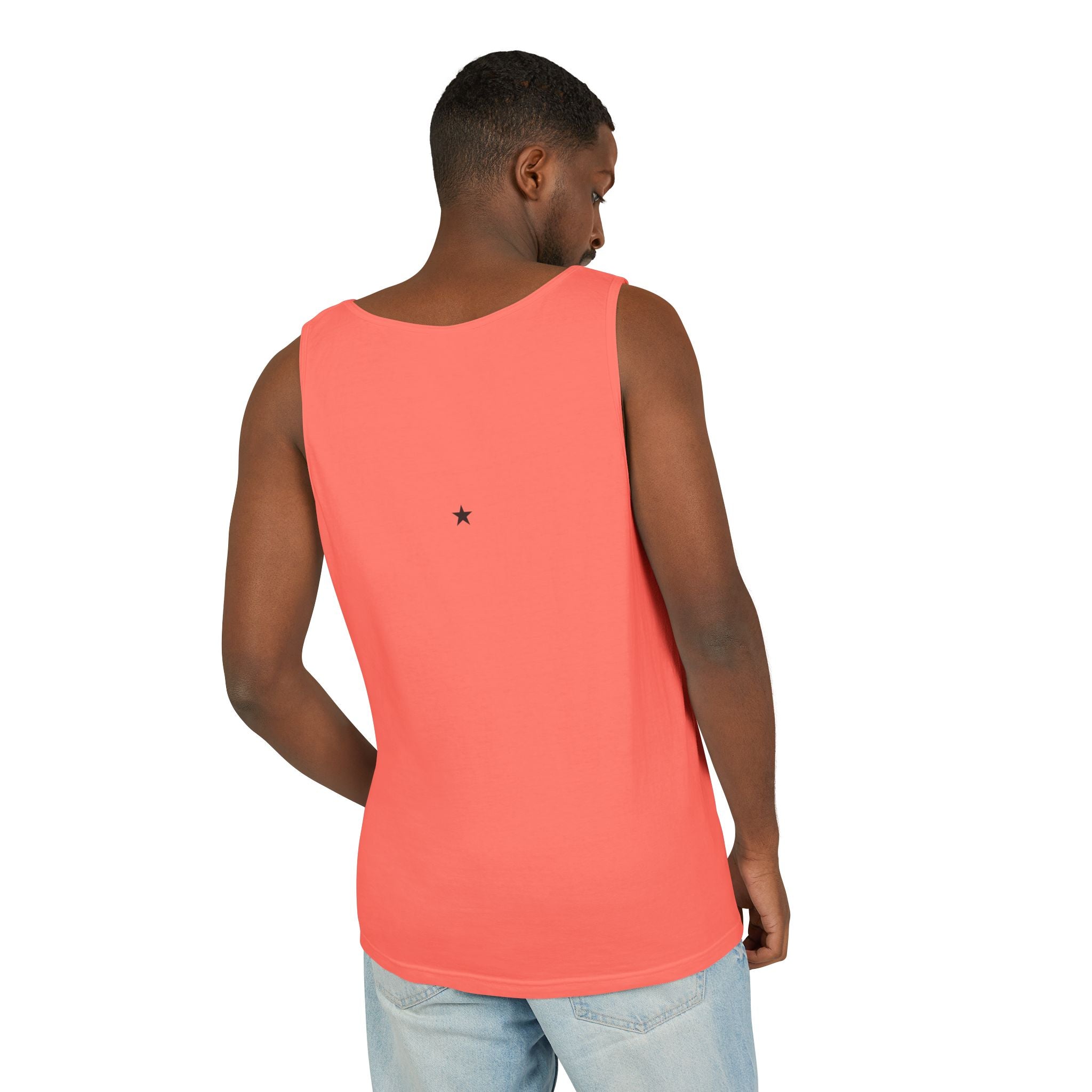 2nd set of colors ALL STARS Flag Tank Top — Distressed Cross & Stars Patriotic Design