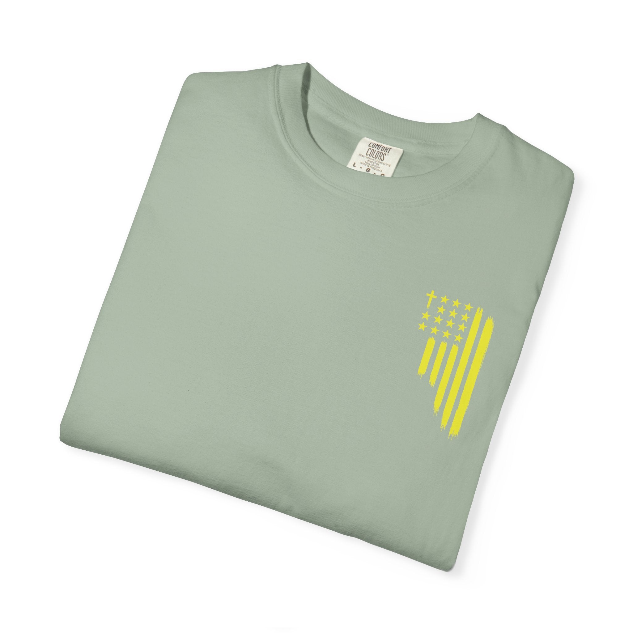 Yellow Flag Graphic T-Shirt — ASFG Patriotic Brushstroke Tee