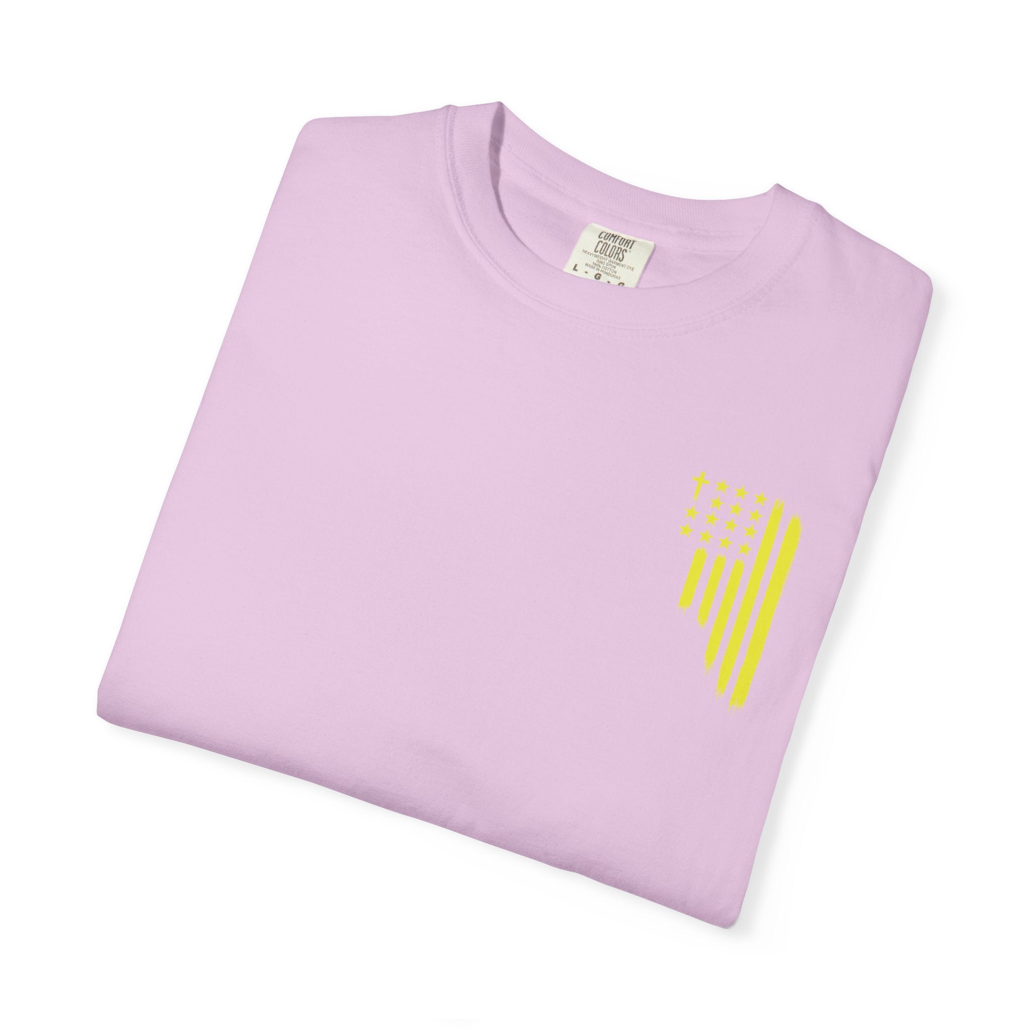 Yellow Flag Graphic T-Shirt — ASFG Patriotic Brushstroke Tee