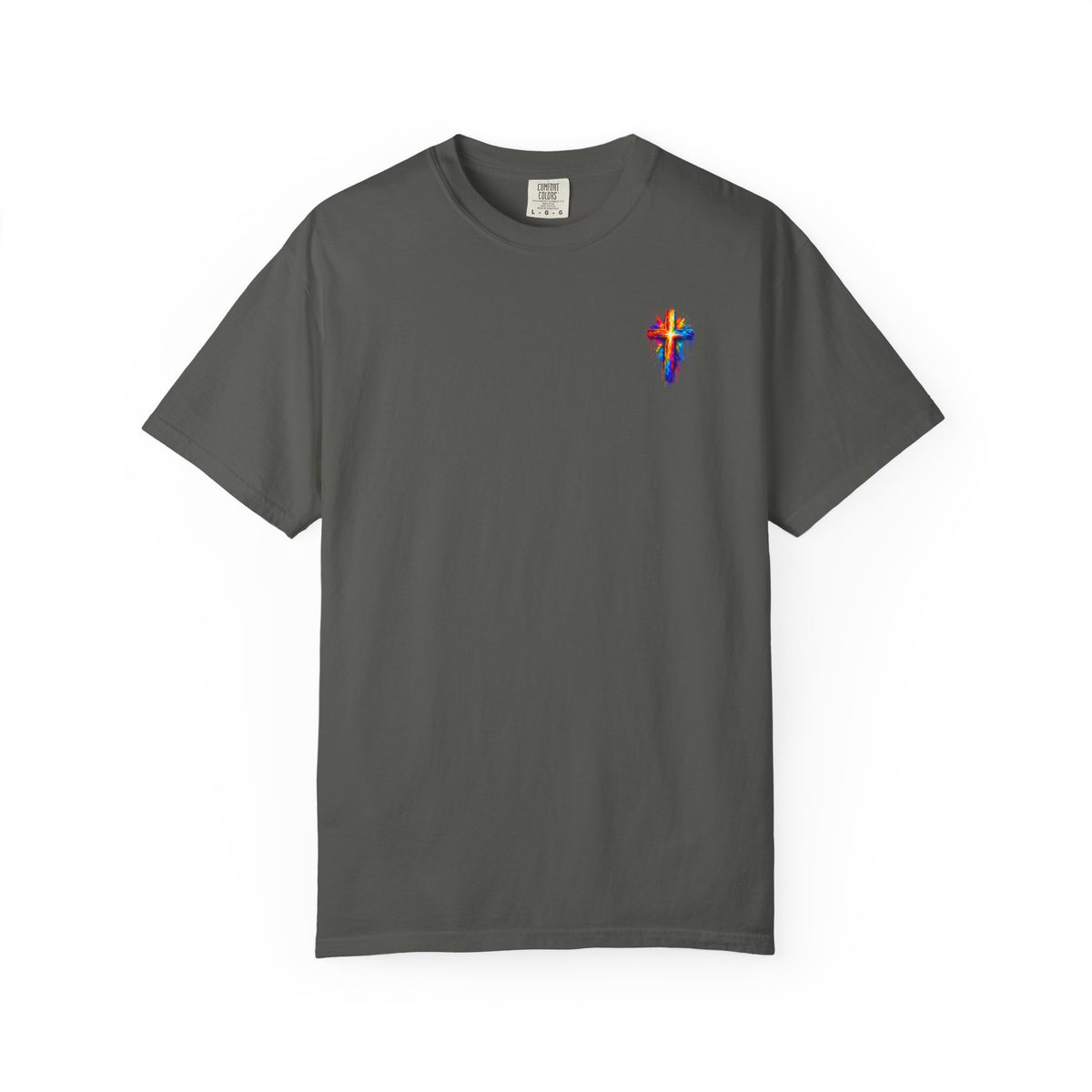 Jesus Portrait T-Shirt — Colorful Watercolor Cross Tee