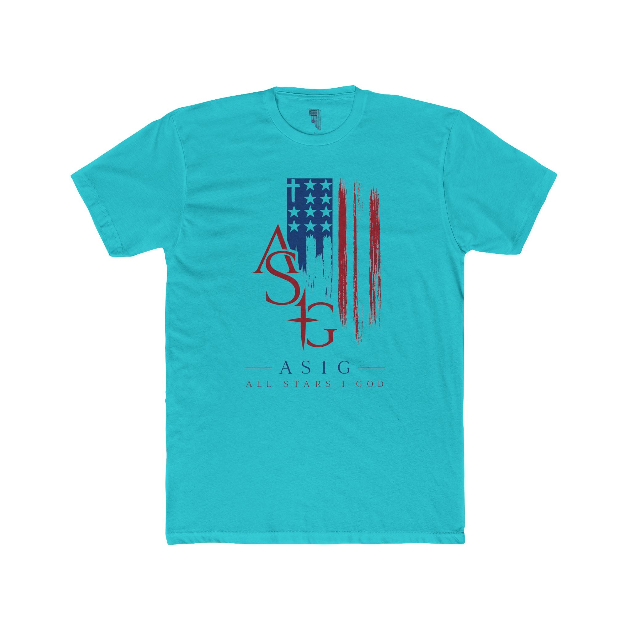 ASIG American Flag Logo Tee — Patriotic ASIG Crew Shirt