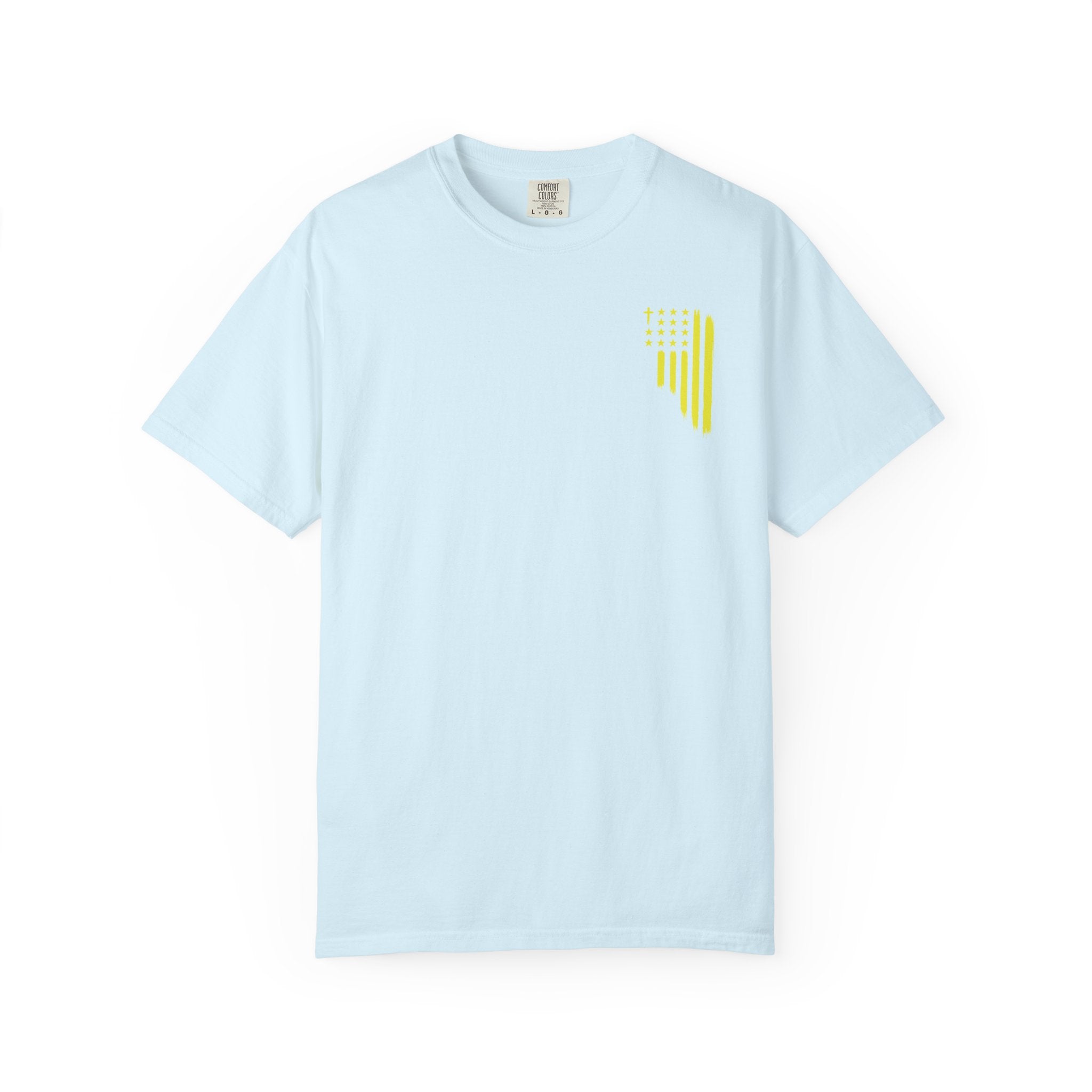 Yellow Flag Graphic T-Shirt — ASFG Patriotic Brushstroke Tee