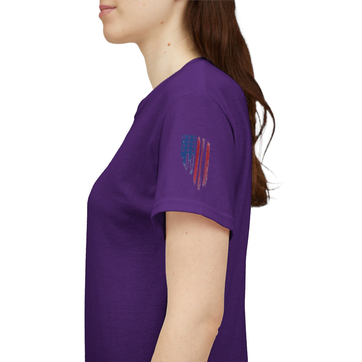 American Flag Distressed Tee - Patriotic USA Shirt for 4th of July