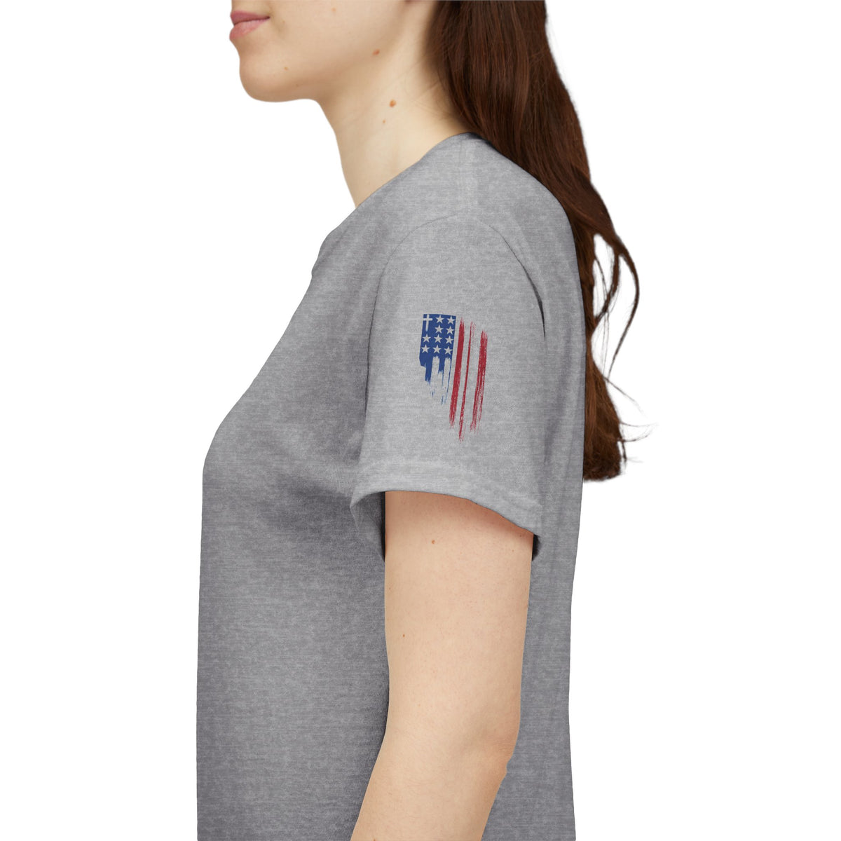American Flag Distressed Tee - Patriotic USA Shirt for 4th of July