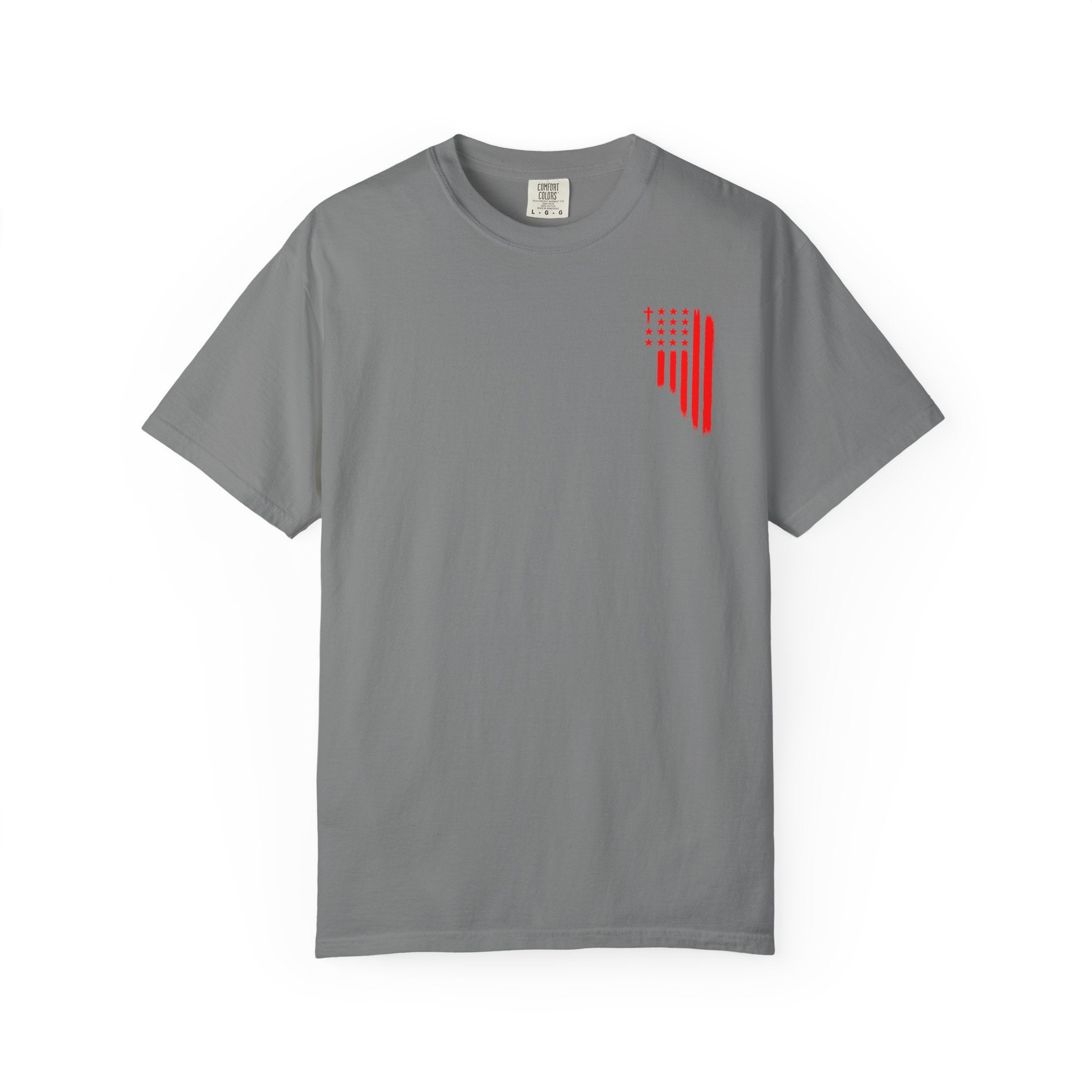 ASIG Patriotic Graphic T-Shirt — All Stars I God Red Flag Tee