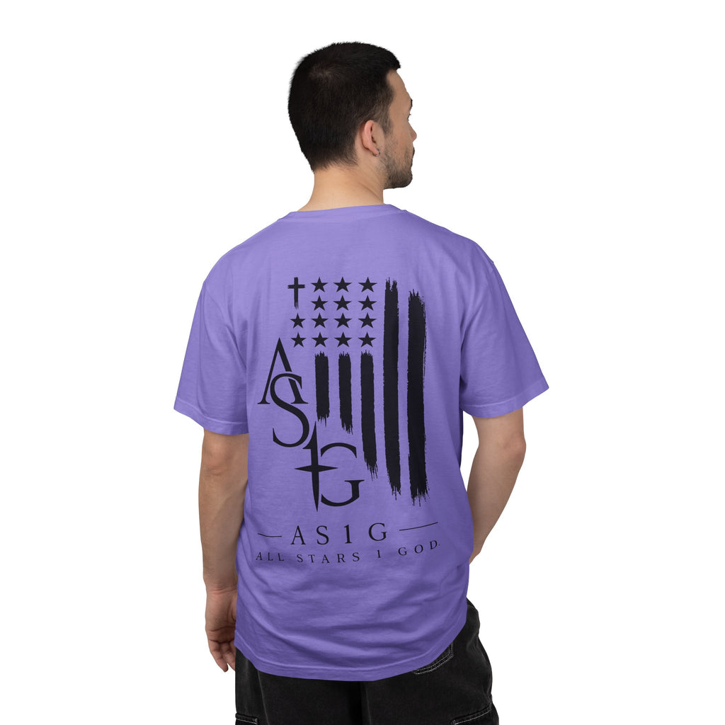 ASG All Stars | Garment-Dyed T-Shirt with Distressed Flag