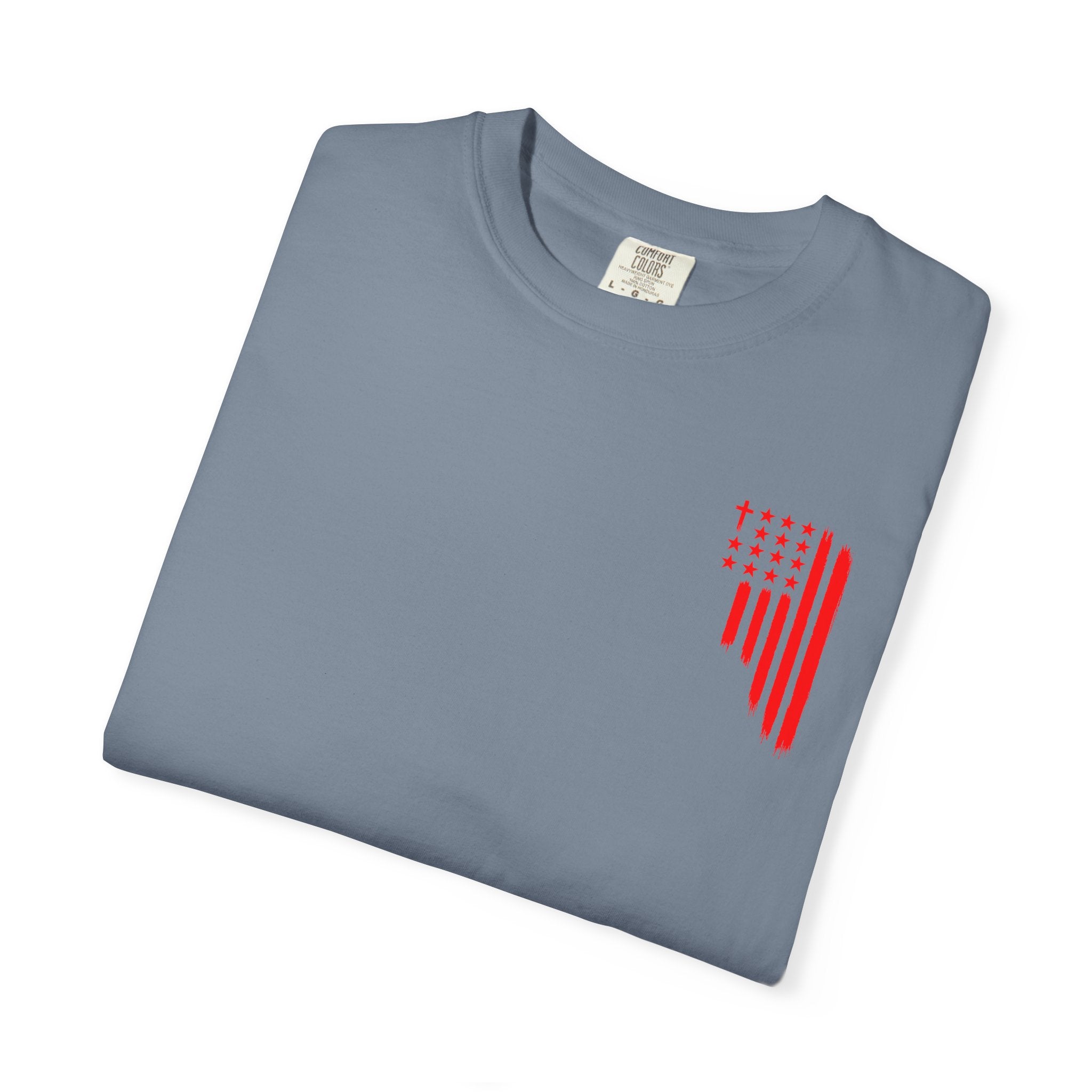 ASIG Patriotic Graphic T-Shirt — All Stars I God Red Flag Tee