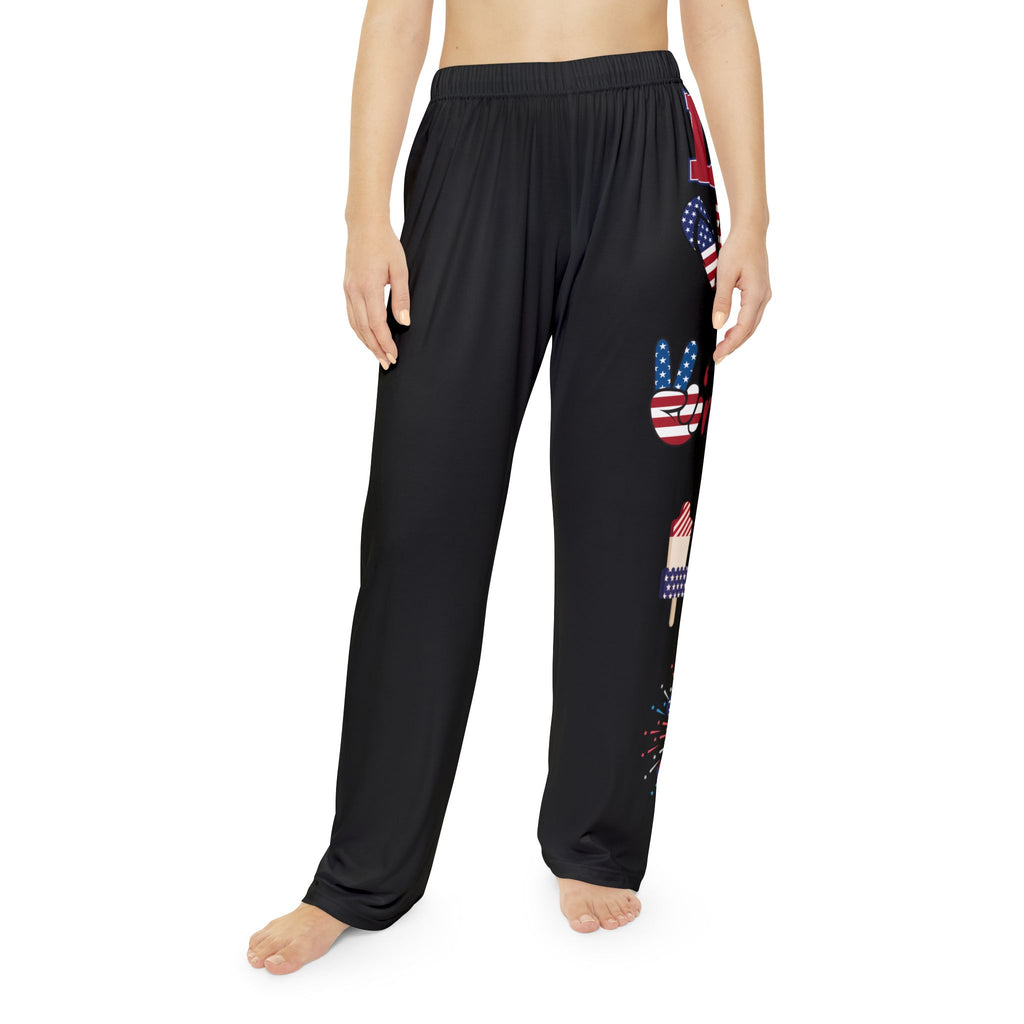 Patriotic Women’s Pajama Pants — Fourth of July AOP Lounge Sleepwear