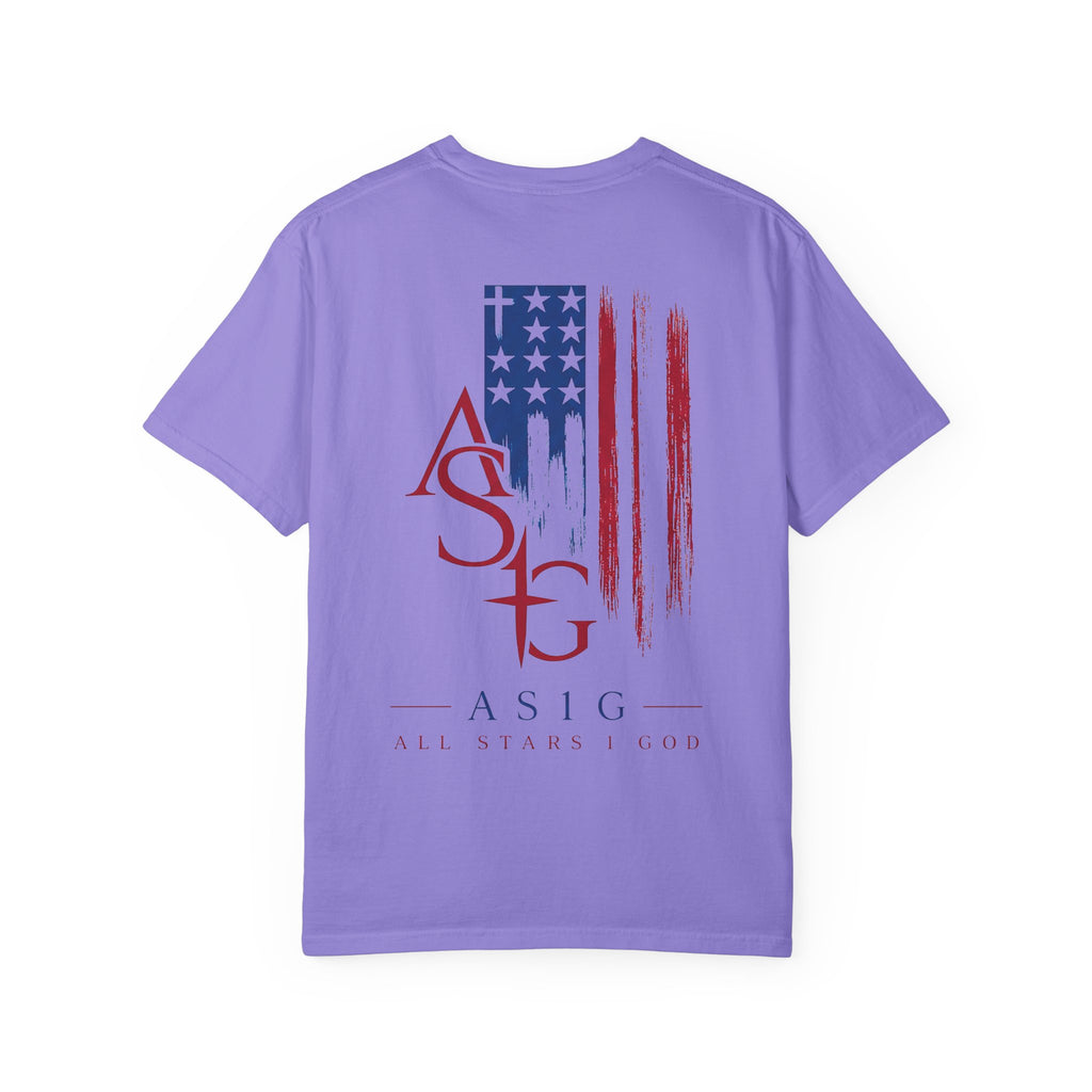All Stars & God American Flag T-Shirt — ASG Patriotic Graphic Tee