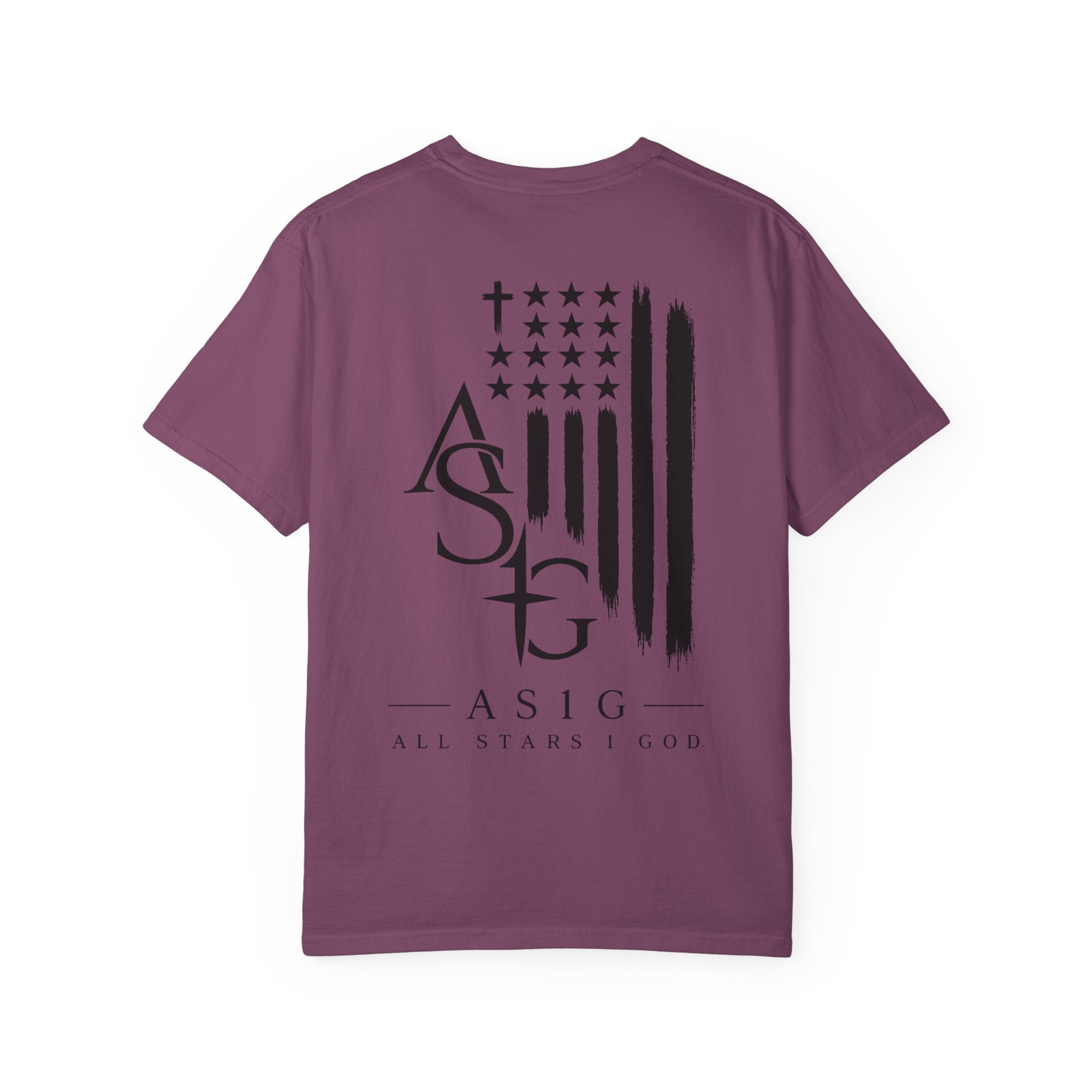 ASG All Stars | Garment-Dyed T-Shirt with Distressed Flag