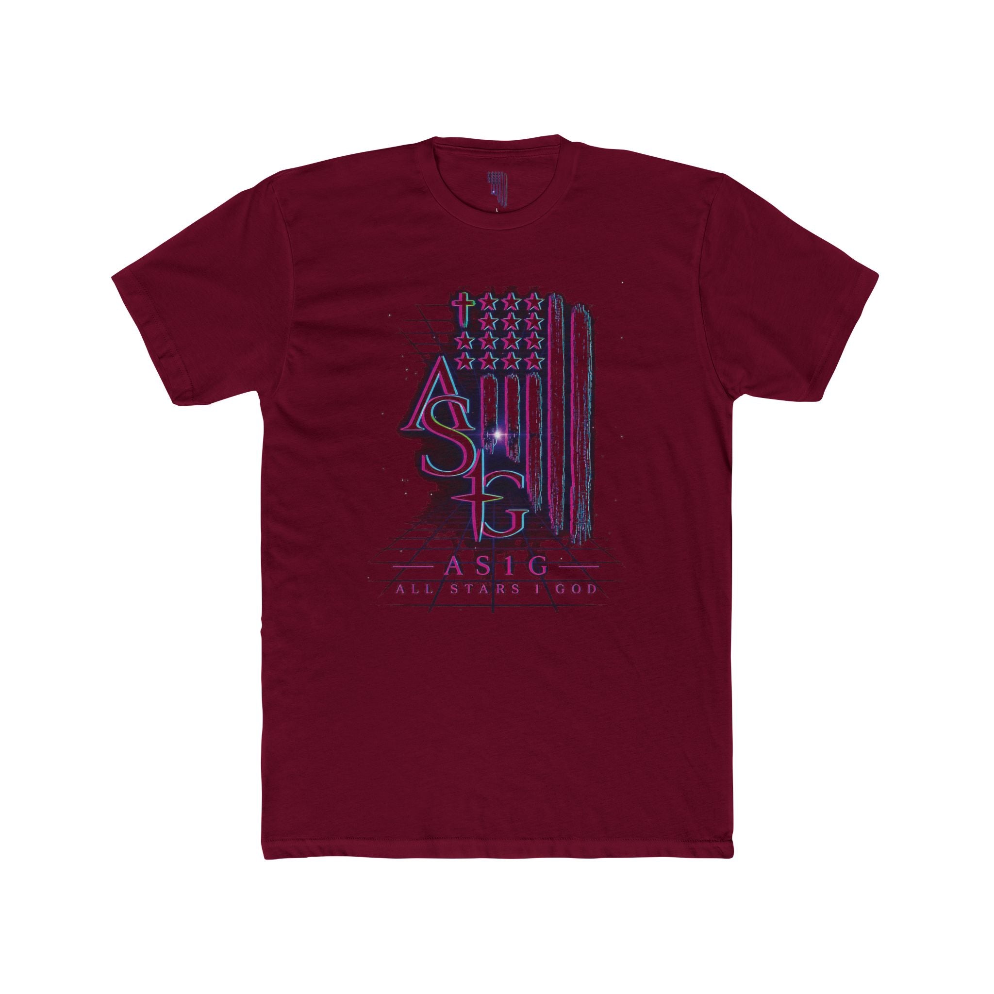 AS1G 80'S THROWBACK Flag Graphic Tee — American Sign Language Pride T-Shirt