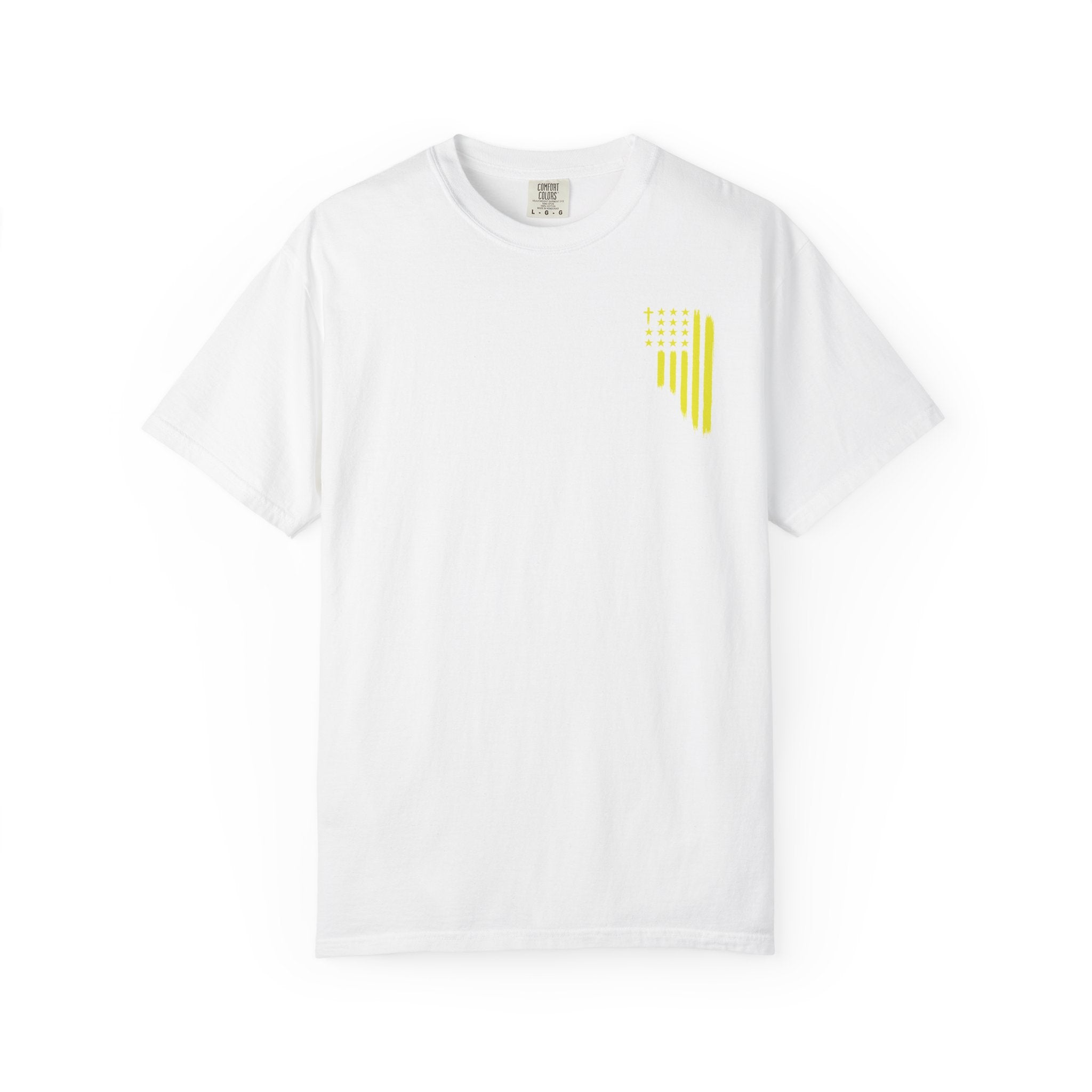 Yellow Flag Graphic T-Shirt — ASFG Patriotic Brushstroke Tee