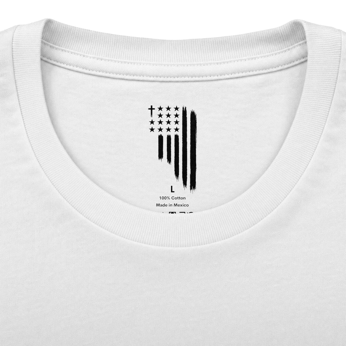 ASIG All Stars Club Flag Graphic Tee — Vintage Monochrome Patriotic T‑Shirt