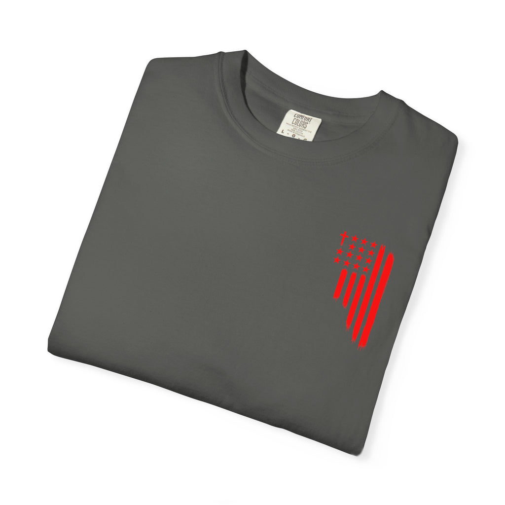 ASIG Patriotic Graphic T-Shirt — All Stars I God Red Flag Tee