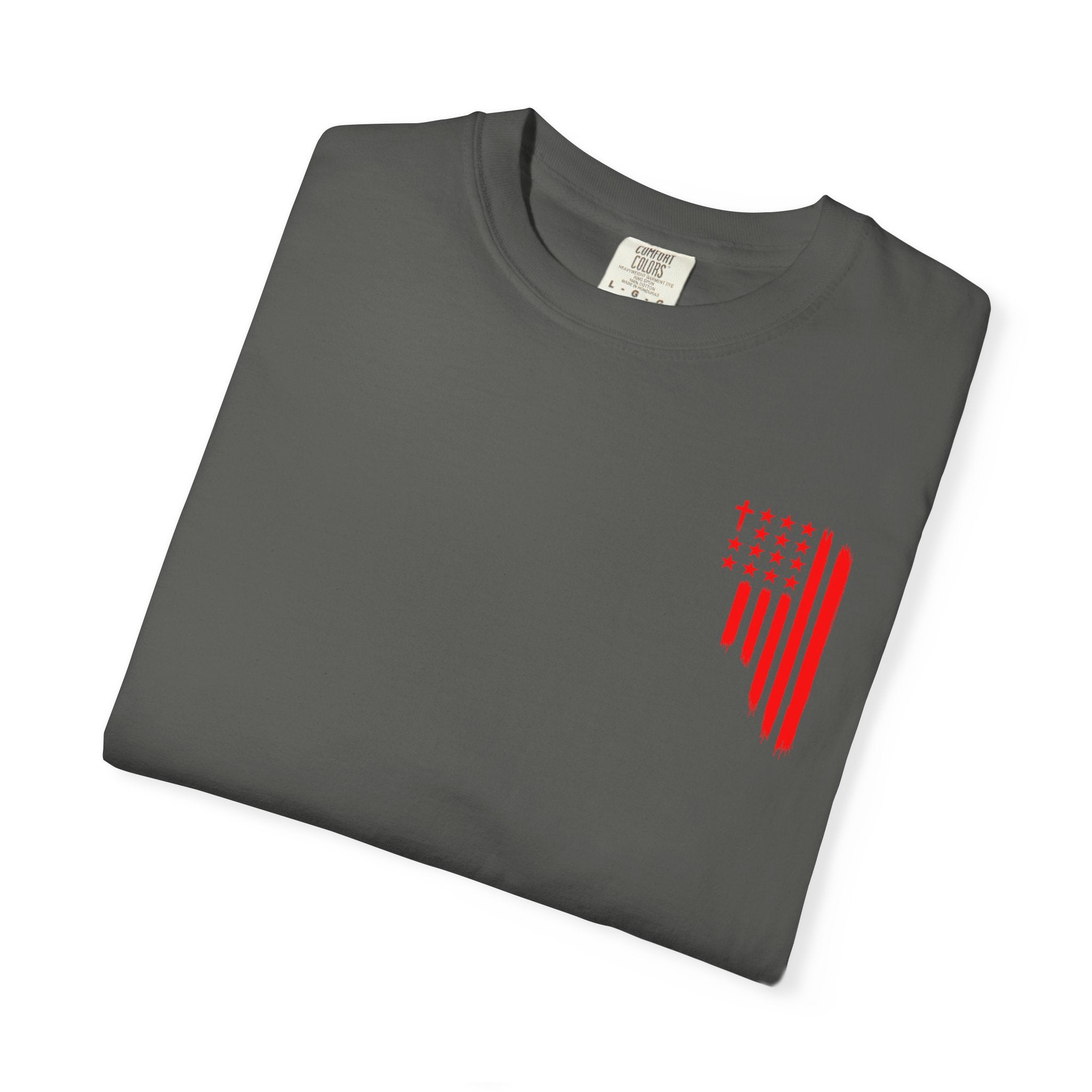 ASIG Patriotic Graphic T-Shirt — All Stars I God Red Flag Tee