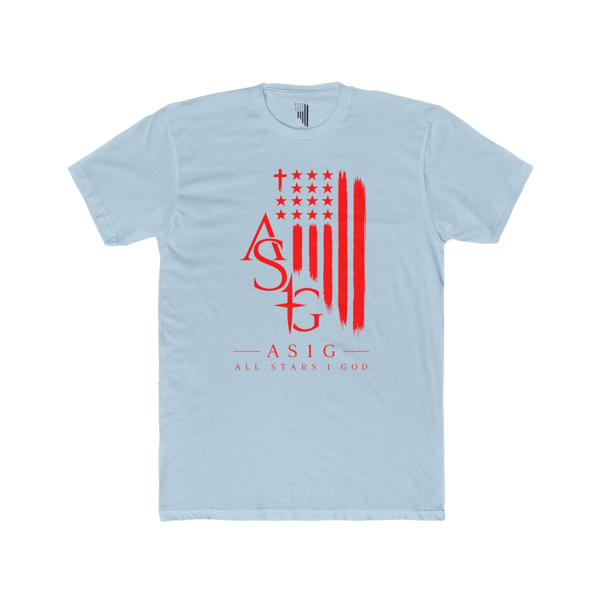 ASIG American Flag Graphic Tee — All Stars Fund Patriotic T-Shirt
