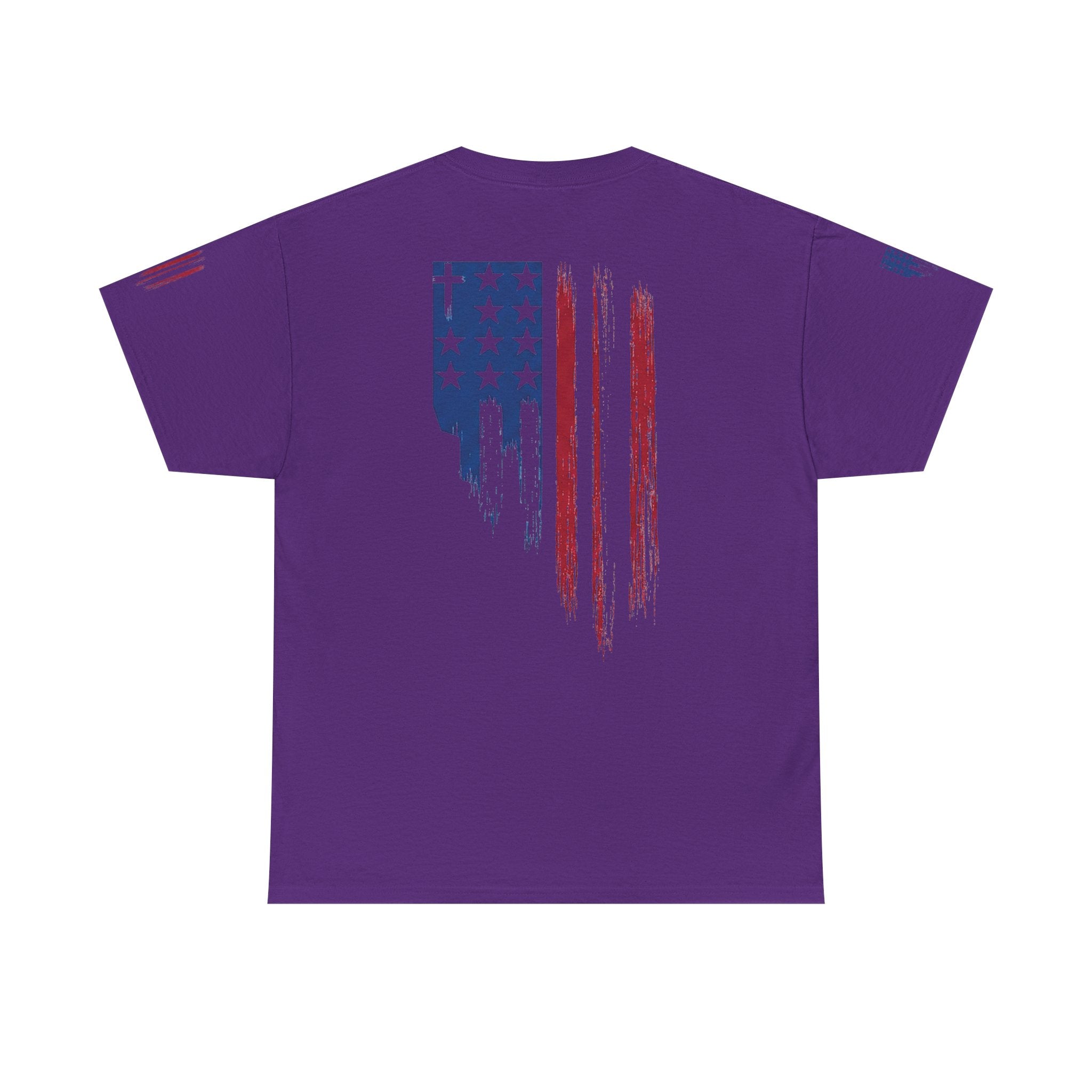American Flag Distressed Tee - Patriotic USA Shirt for 4th of July