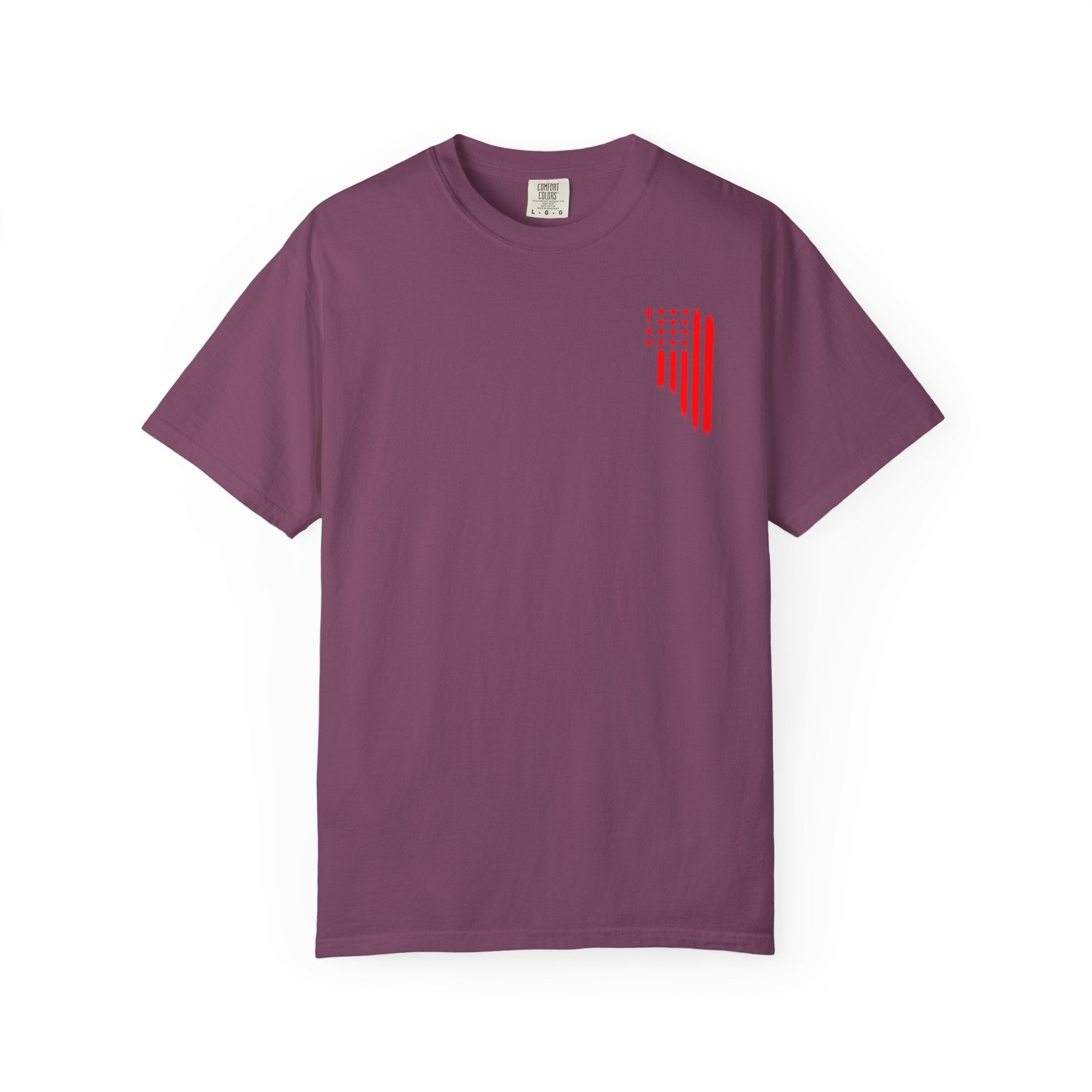 ASIG Patriotic Graphic T-Shirt — All Stars I God Red Flag Tee