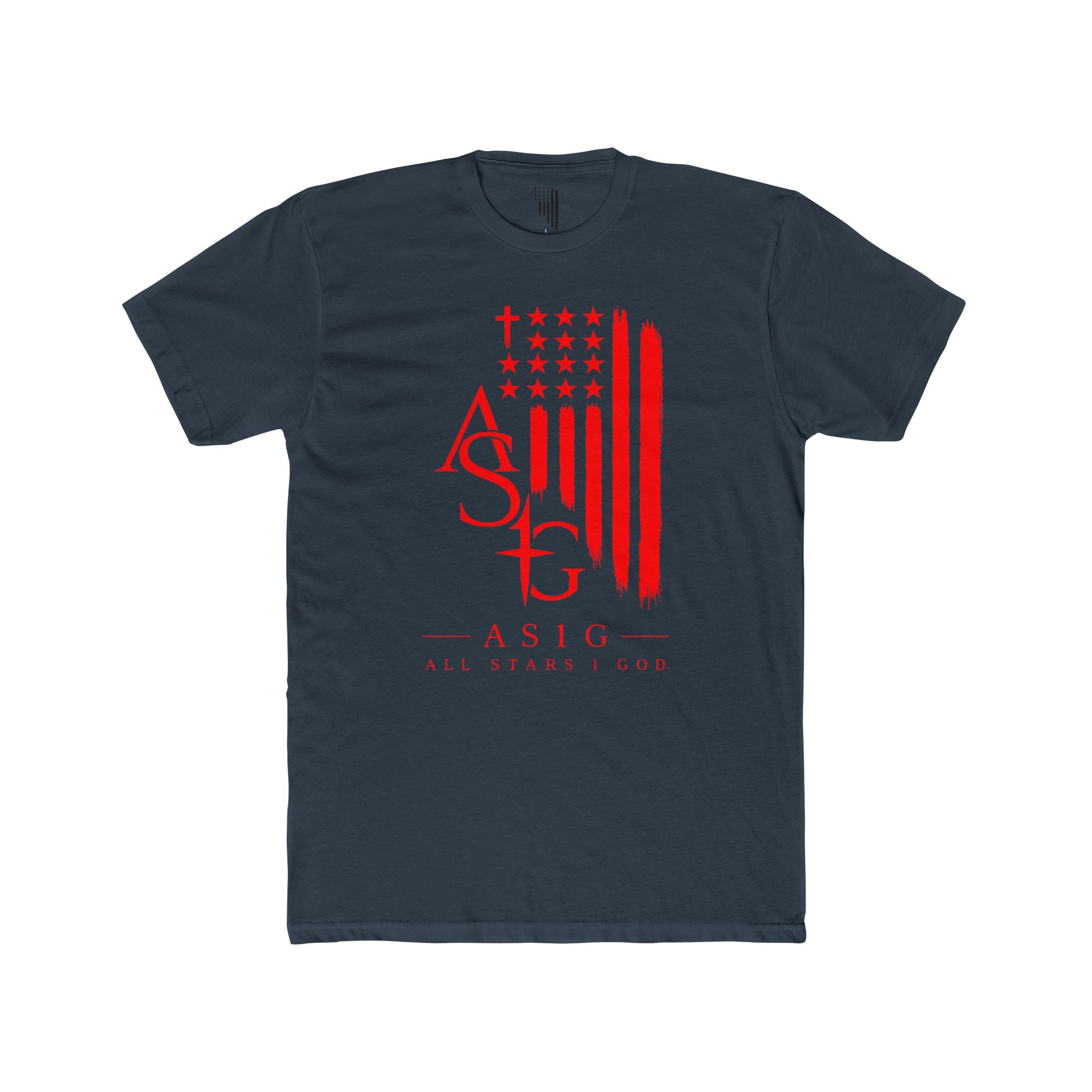 ASIG American Flag Graphic Tee — All Stars Fund Patriotic T-Shirt