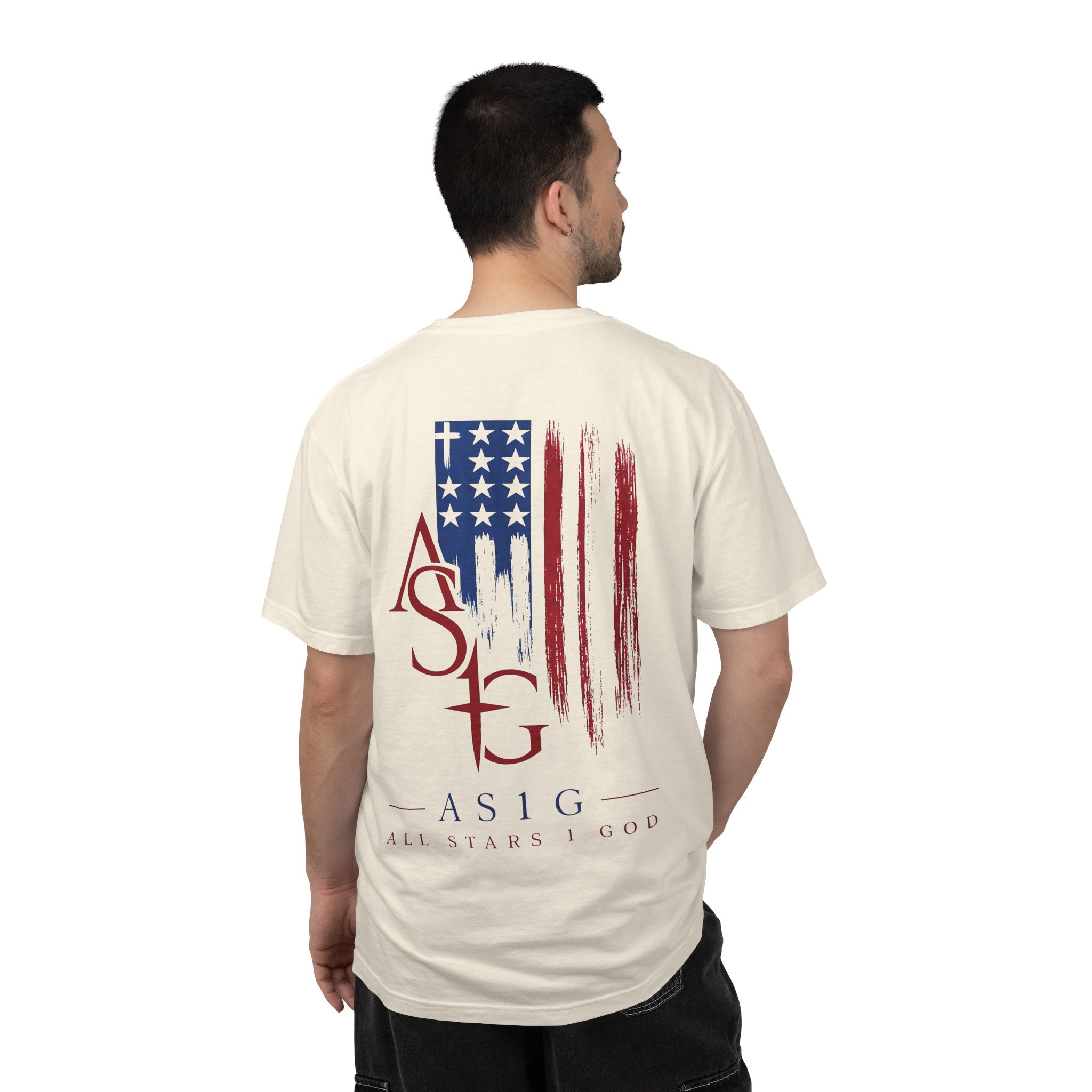 All Stars & God American Flag T-Shirt — ASG Patriotic Graphic Tee
