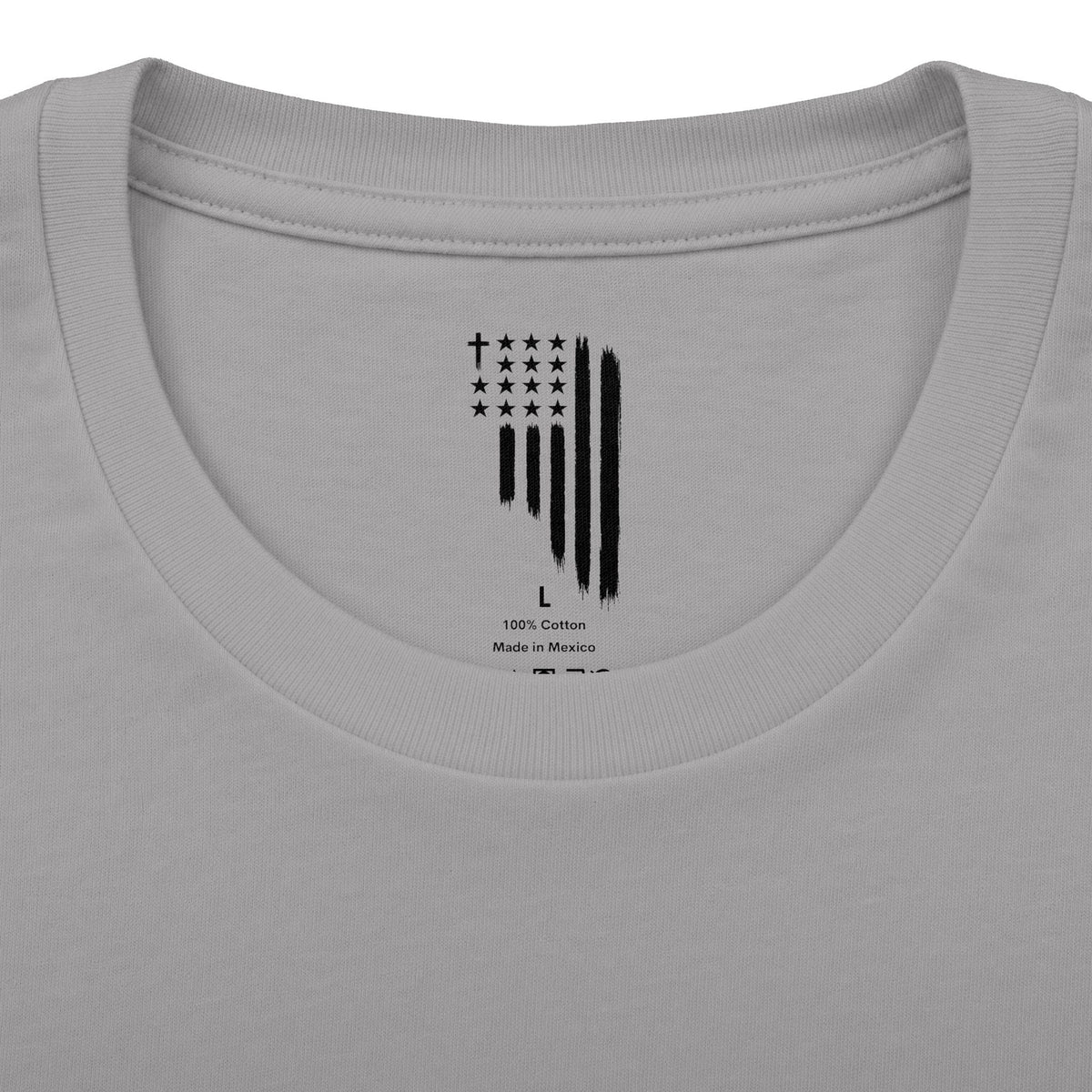ASIG All Stars Club Flag Graphic Tee — Vintage Monochrome Patriotic T‑Shirt