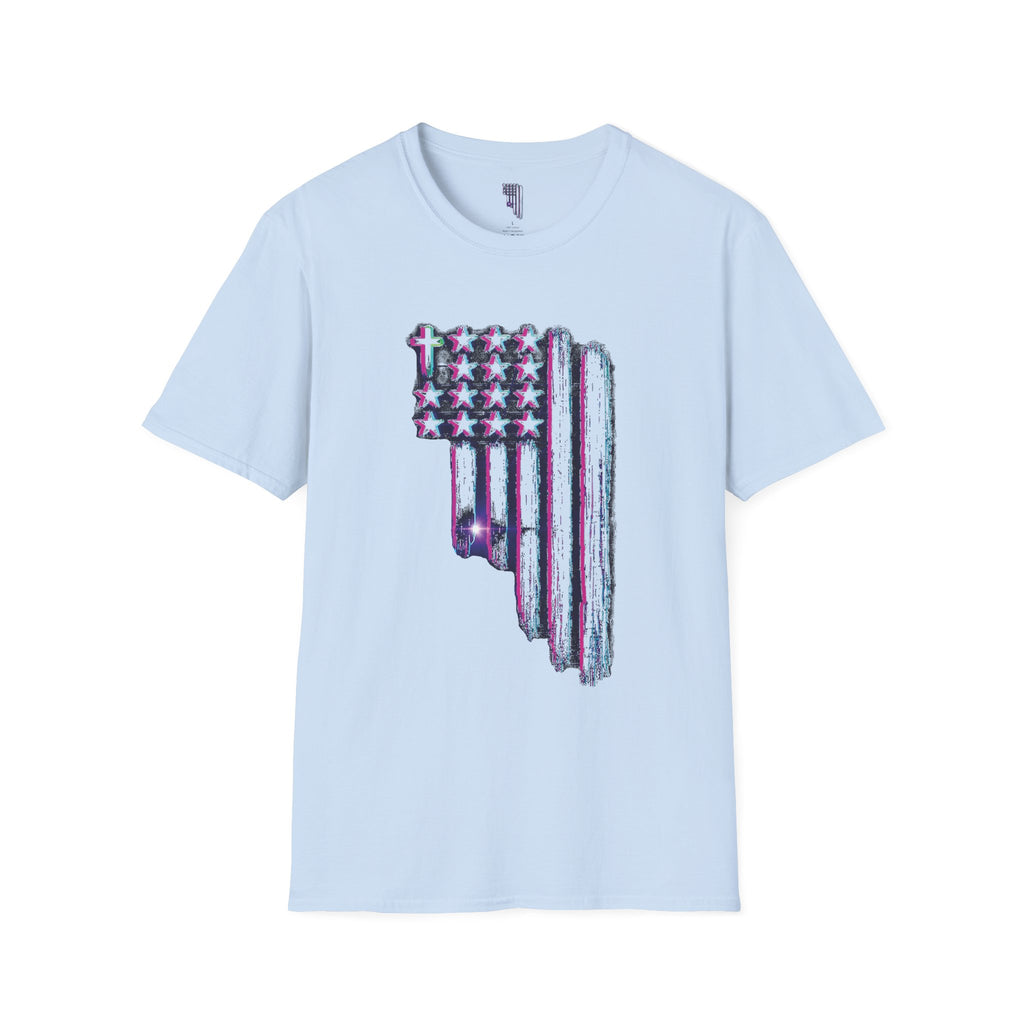 Distressed American Flag T-Shirt — 80'S Retro Stars & Stripes Tee
