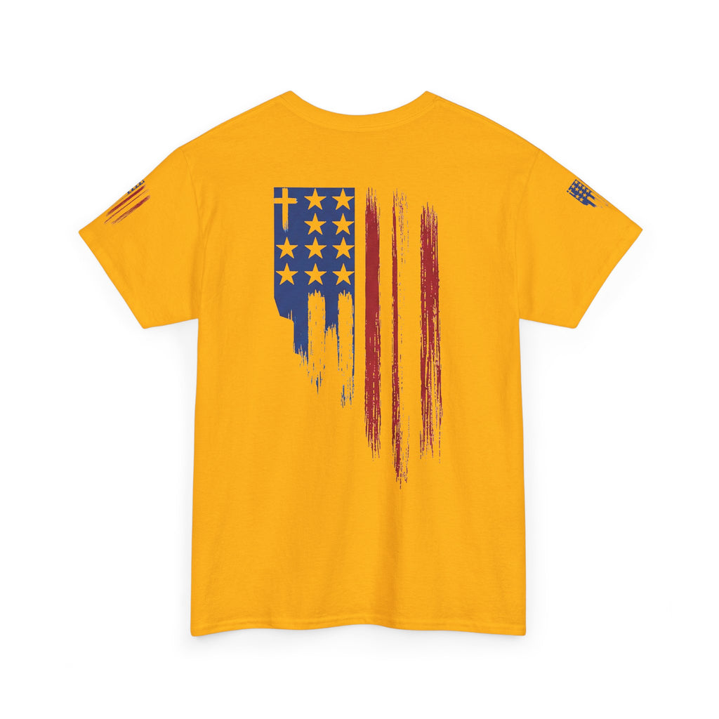 American Flag Distressed Tee - Patriotic USA Shirt for 4th of July