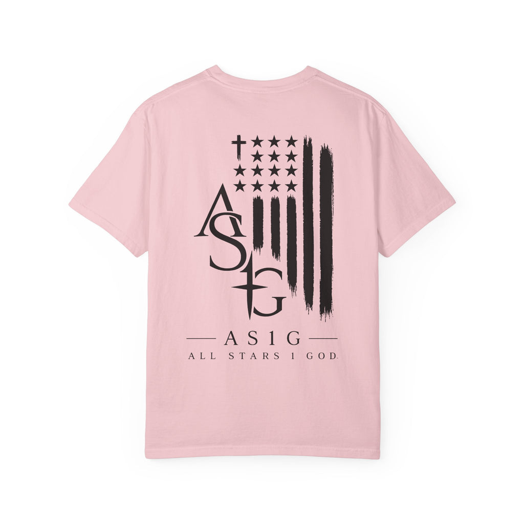 ASG All Stars | Garment-Dyed T-Shirt with Distressed Flag
