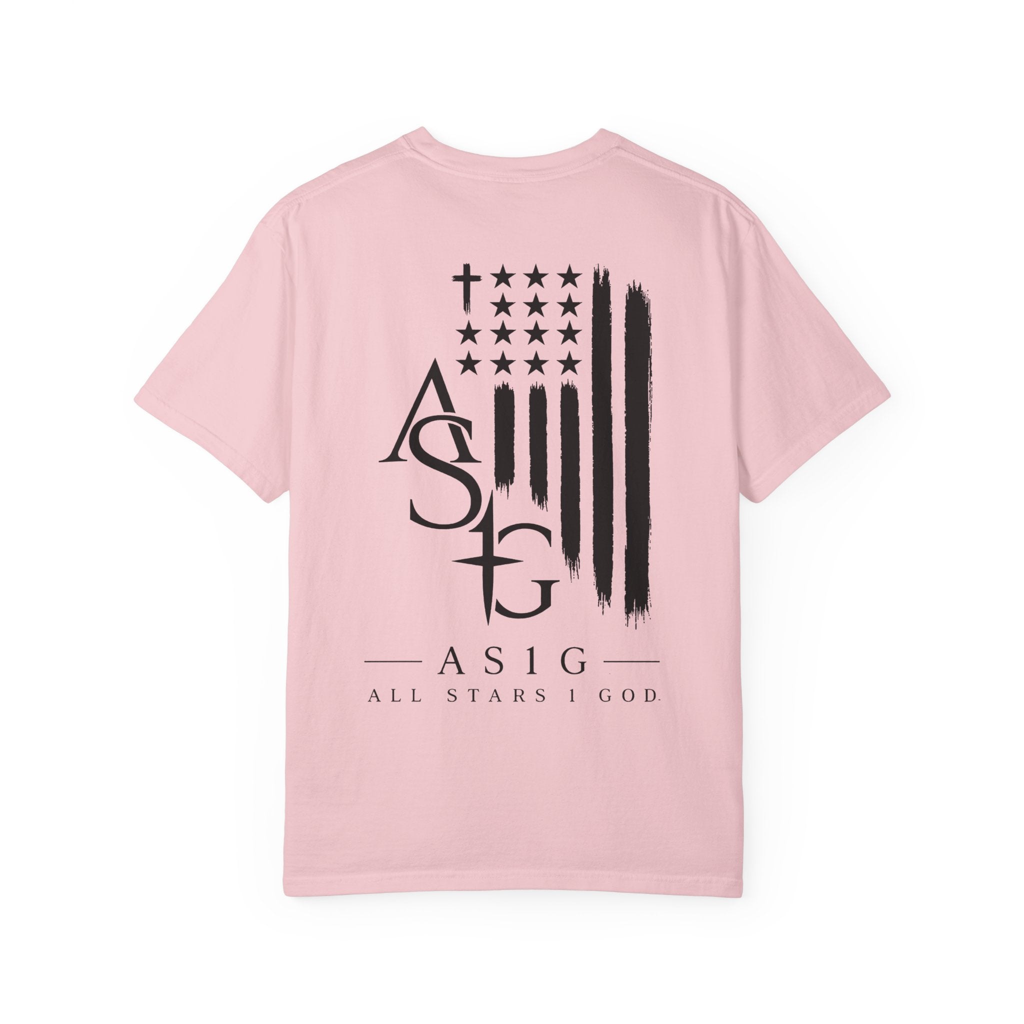 ASG All Stars | Garment-Dyed T-Shirt with Distressed Flag