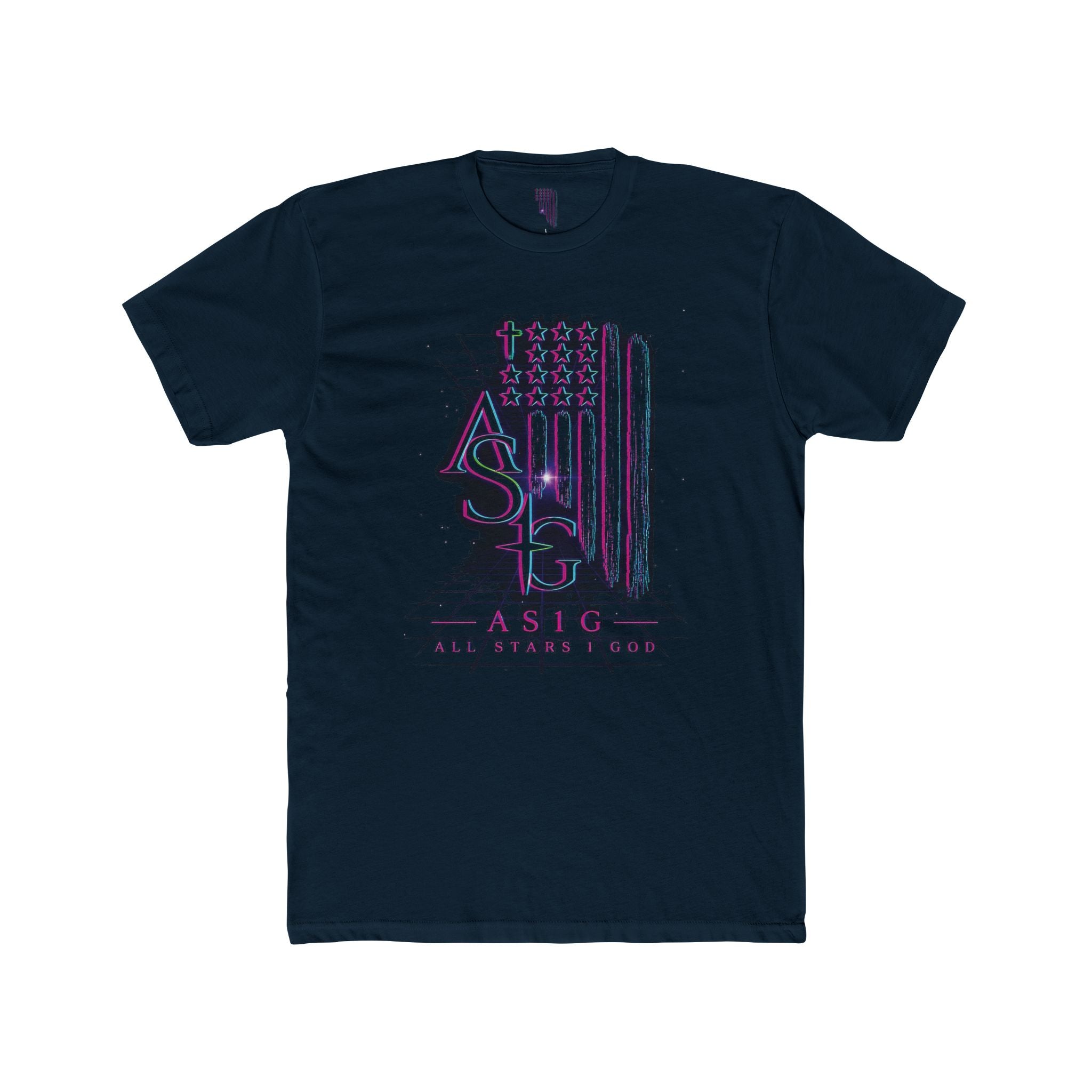 AS1G 80'S THROWBACK Flag Graphic Tee — American Sign Language Pride T-Shirt