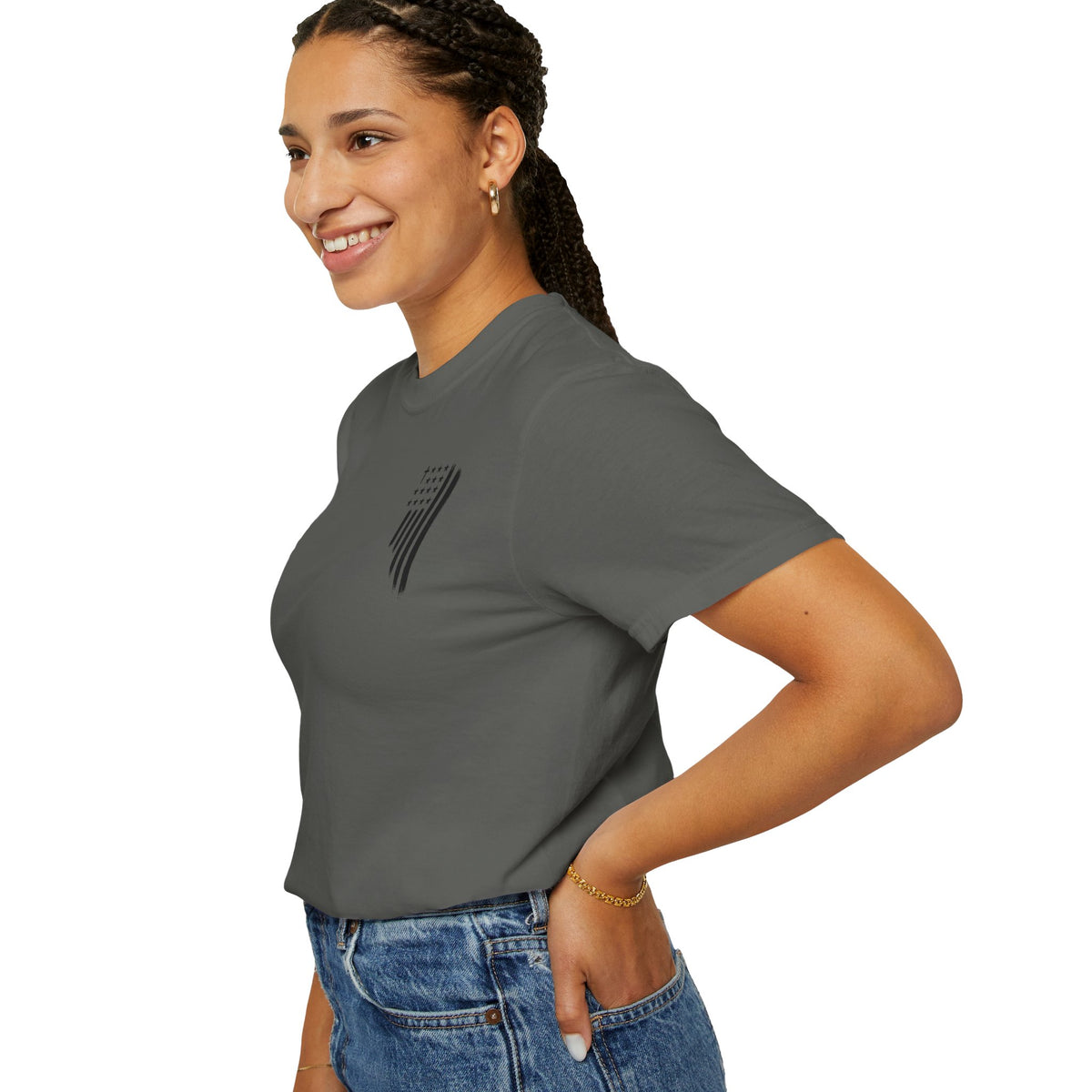 ASG All Stars | Garment-Dyed T-Shirt with Distressed Flag