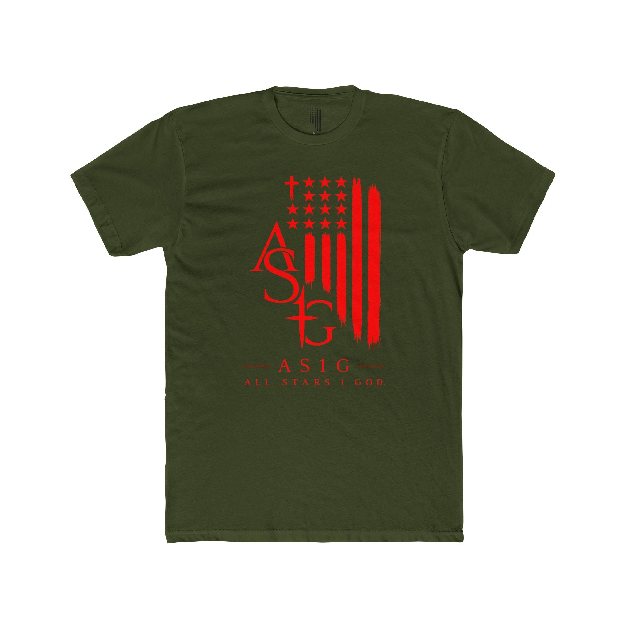 ASIG American Flag Graphic Tee — All Stars Fund Patriotic T-Shirt