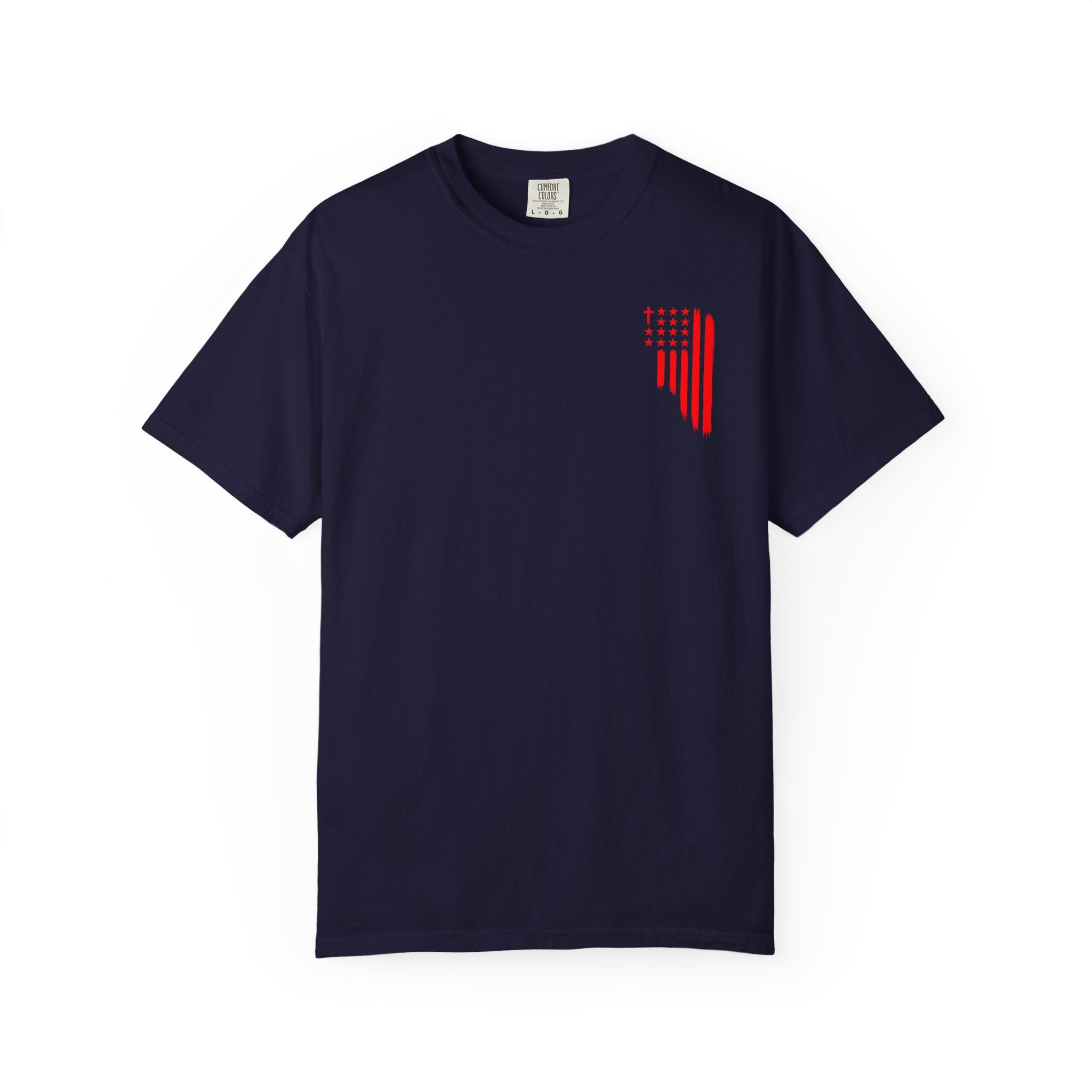 ASIG Patriotic Graphic T-Shirt — All Stars I God Red Flag Tee
