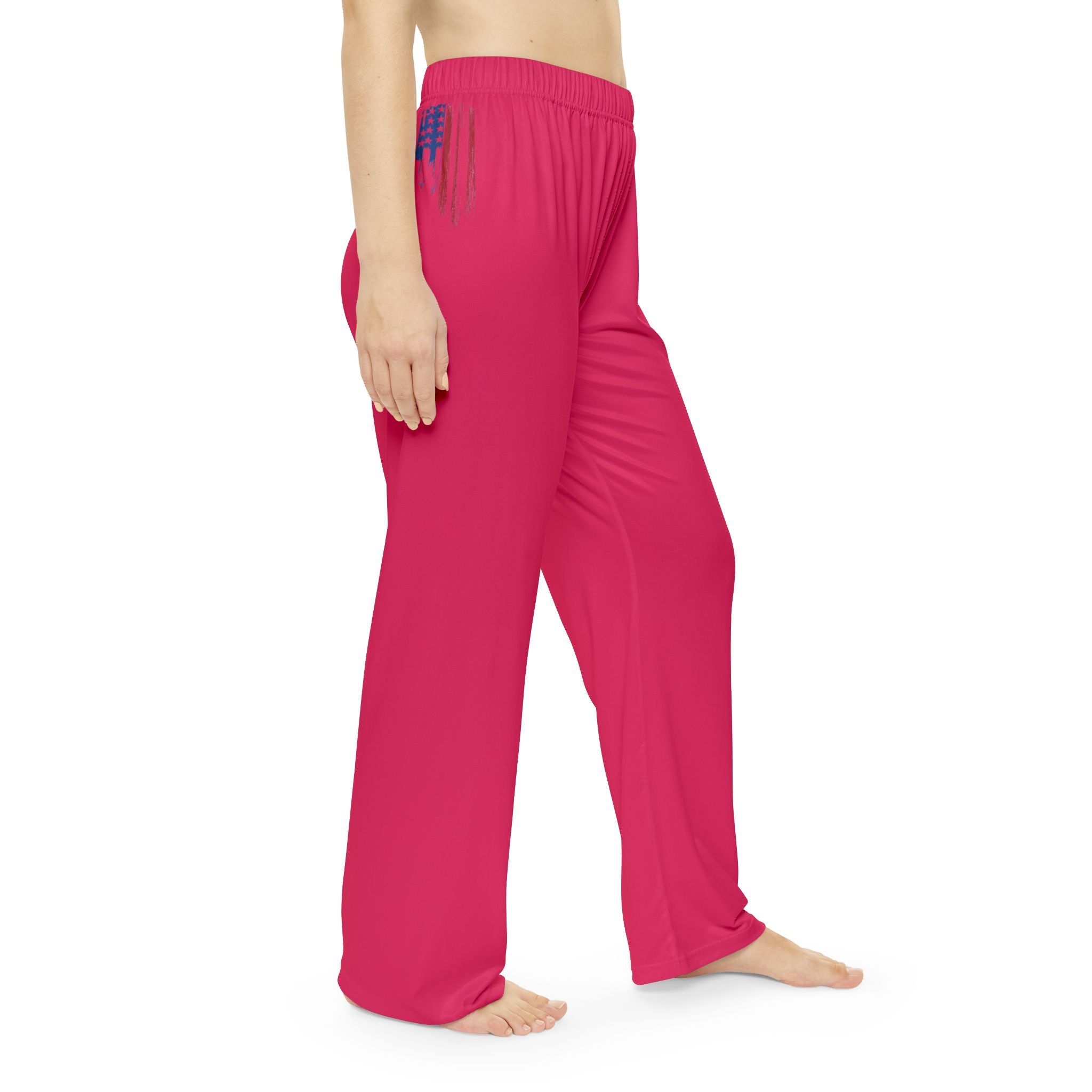 Women’s Patriotic Pajama Pants — Fourth of July Stars & Stripes Lounge Sleepwear