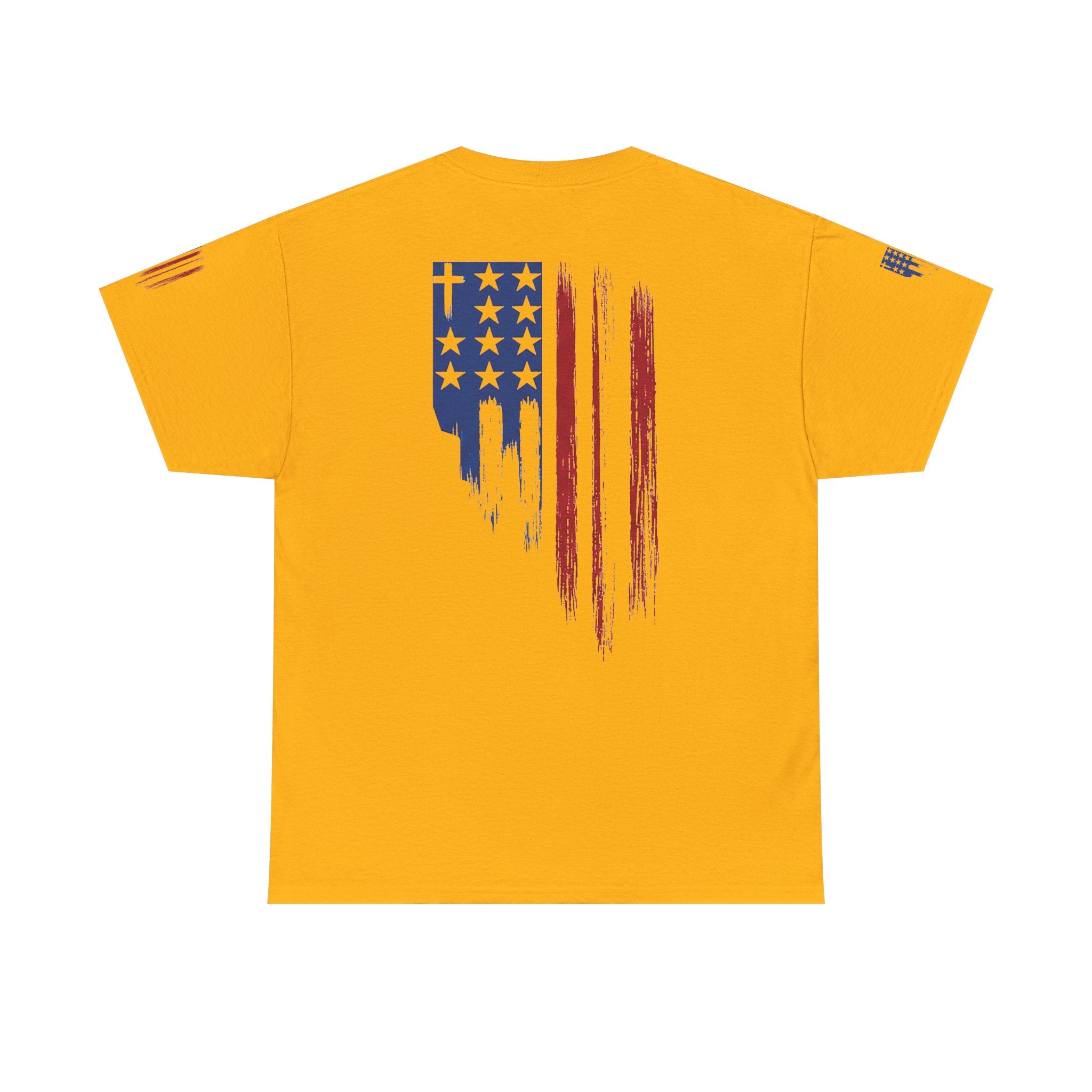 American Flag Distressed Tee - Patriotic USA Shirt for 4th of July
