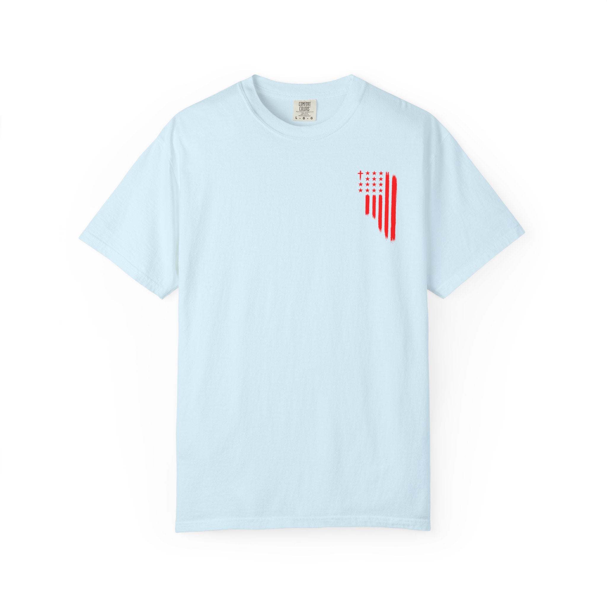 ASIG Patriotic Graphic T-Shirt — All Stars I God Red Flag Tee