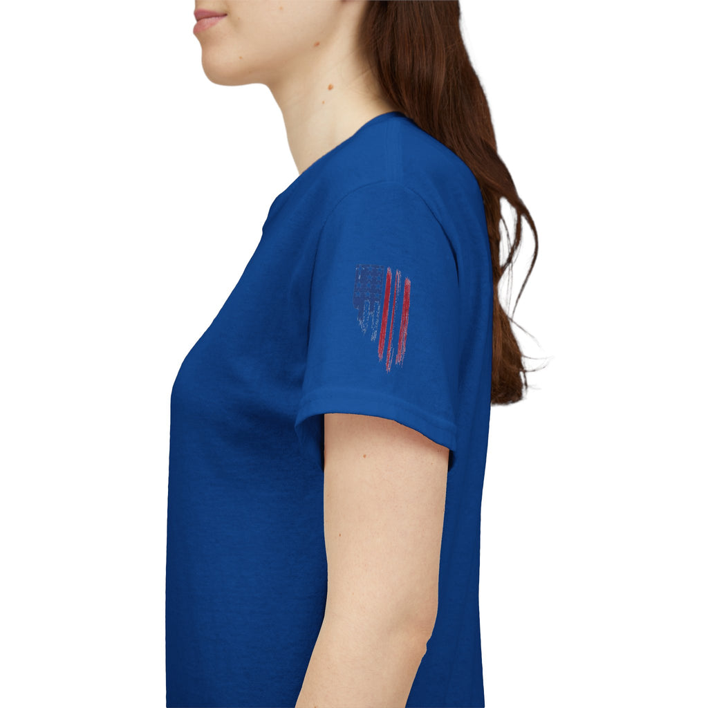 American Flag Distressed Tee - Patriotic USA Shirt for 4th of July