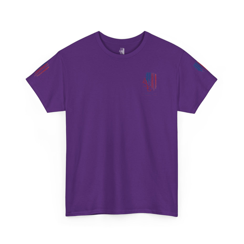 American Flag Distressed Tee - Patriotic USA Shirt for 4th of July